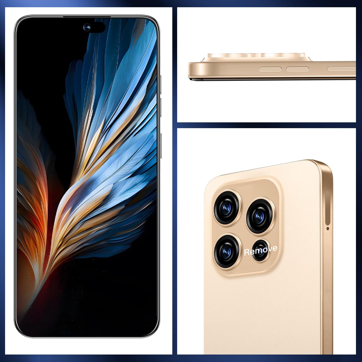 OEJBK 16PM Smartphone New Upgrade 16GB+512GB/6.99