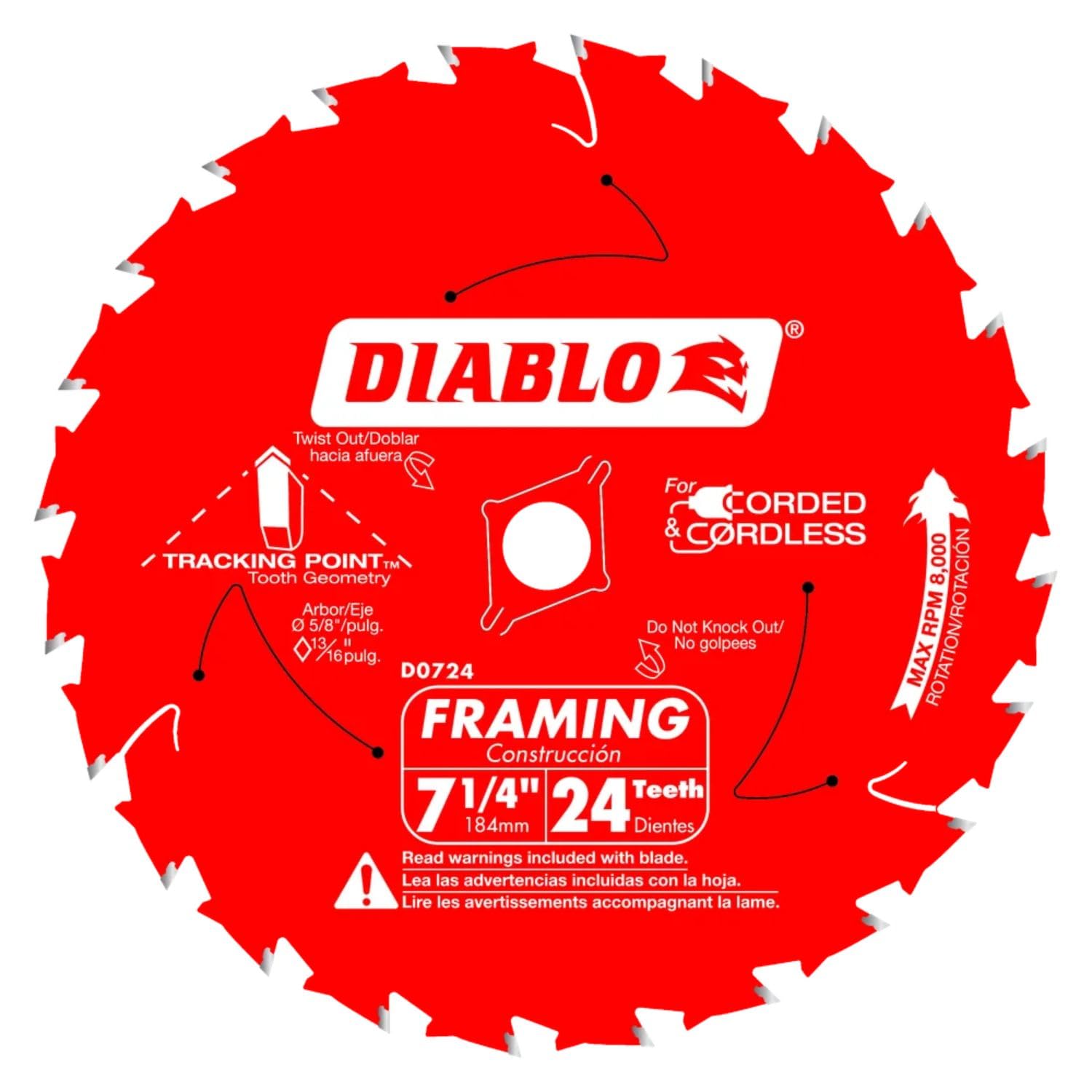 DIABLO Framing Saw Blade - 7-1/4