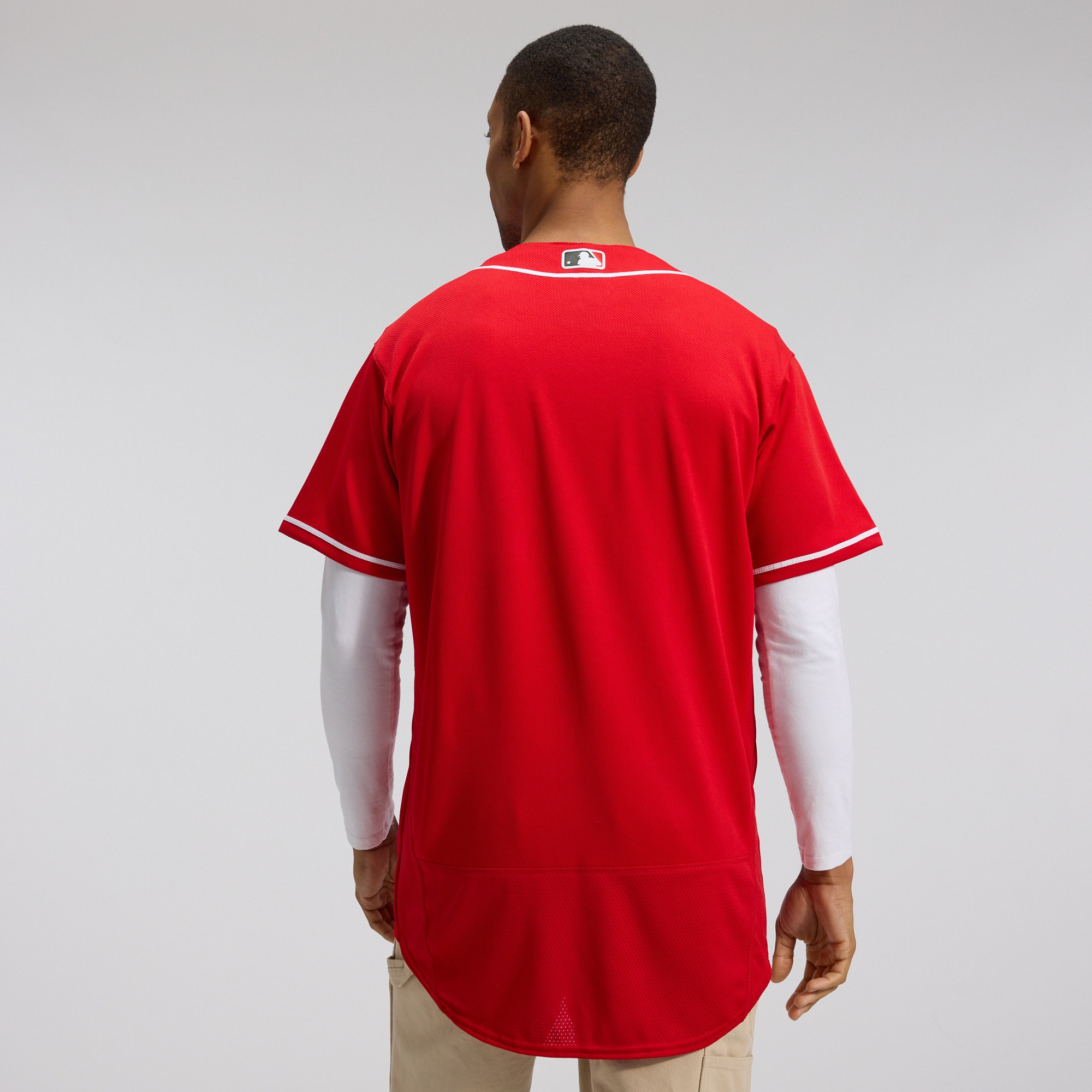 Cincinnati Reds Nike Alternate Authentic Team Logo Jersey - Scarlet