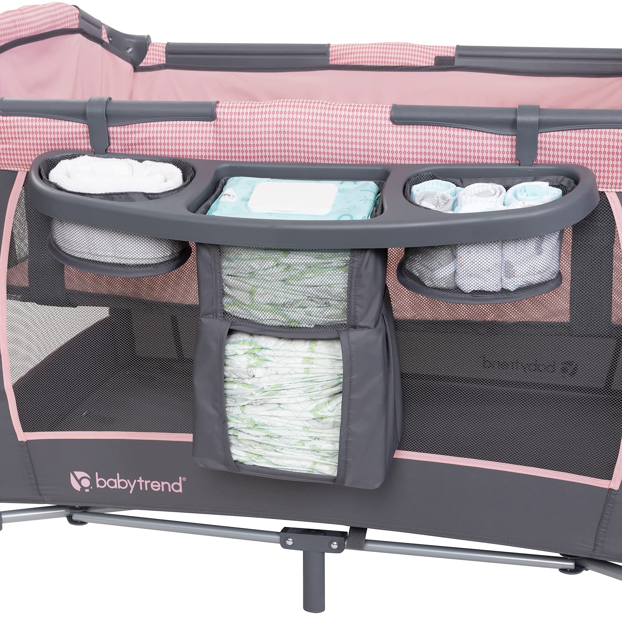 BABY TREND Lil' Snooze Deluxe III - Cozy Pink Sleep Solution