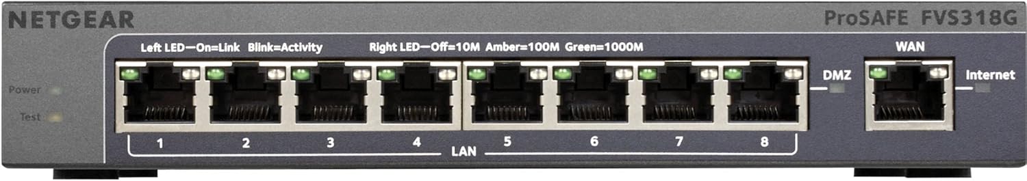 Netgear FVS318G ProSafe 8 Port Gigabit VPN Firewall