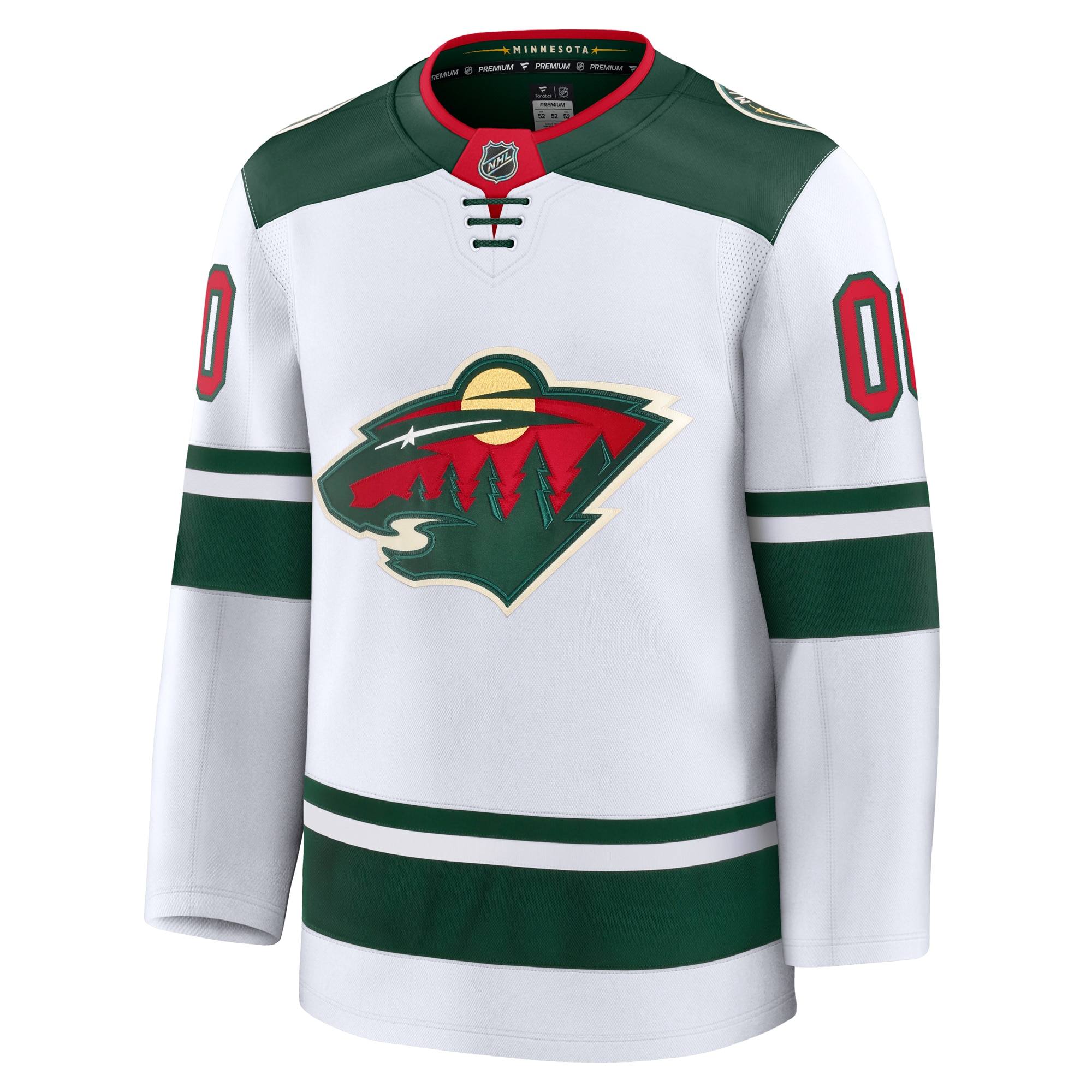 Minnesota Wild Fanatics Away Premium Custom Jersey - White