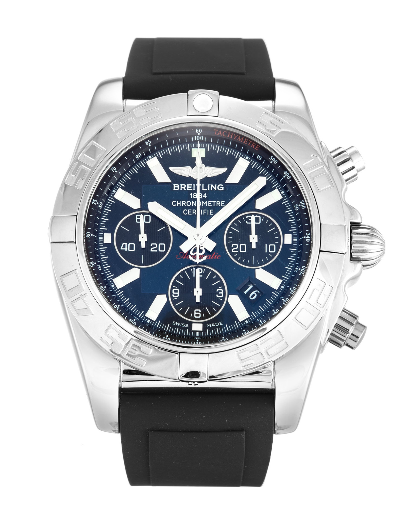 Chronomat 44 Black Dial Stick Markers AB0110
