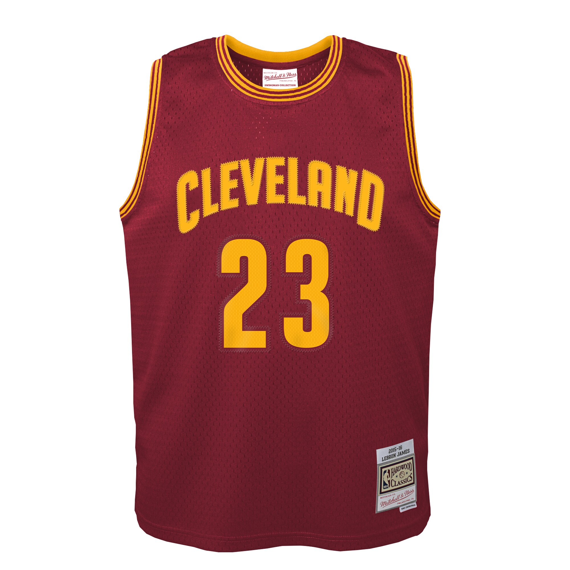 LeBron James Cleveland Cavaliers Mitchell & Ness Youth 2015/16 Hardwood Classics Swingman Jersey - Wine