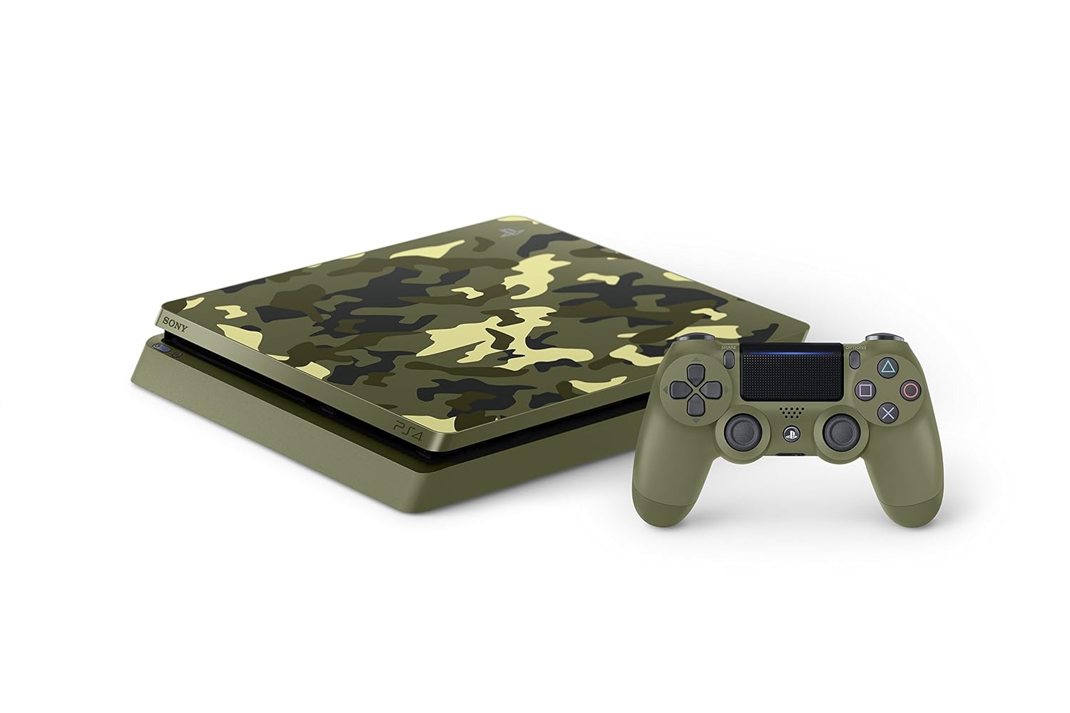 PlayStation 4 Slim 1TB Limited Edition Console - Call of Duty WWII Bundle Discontinued (Renewed)