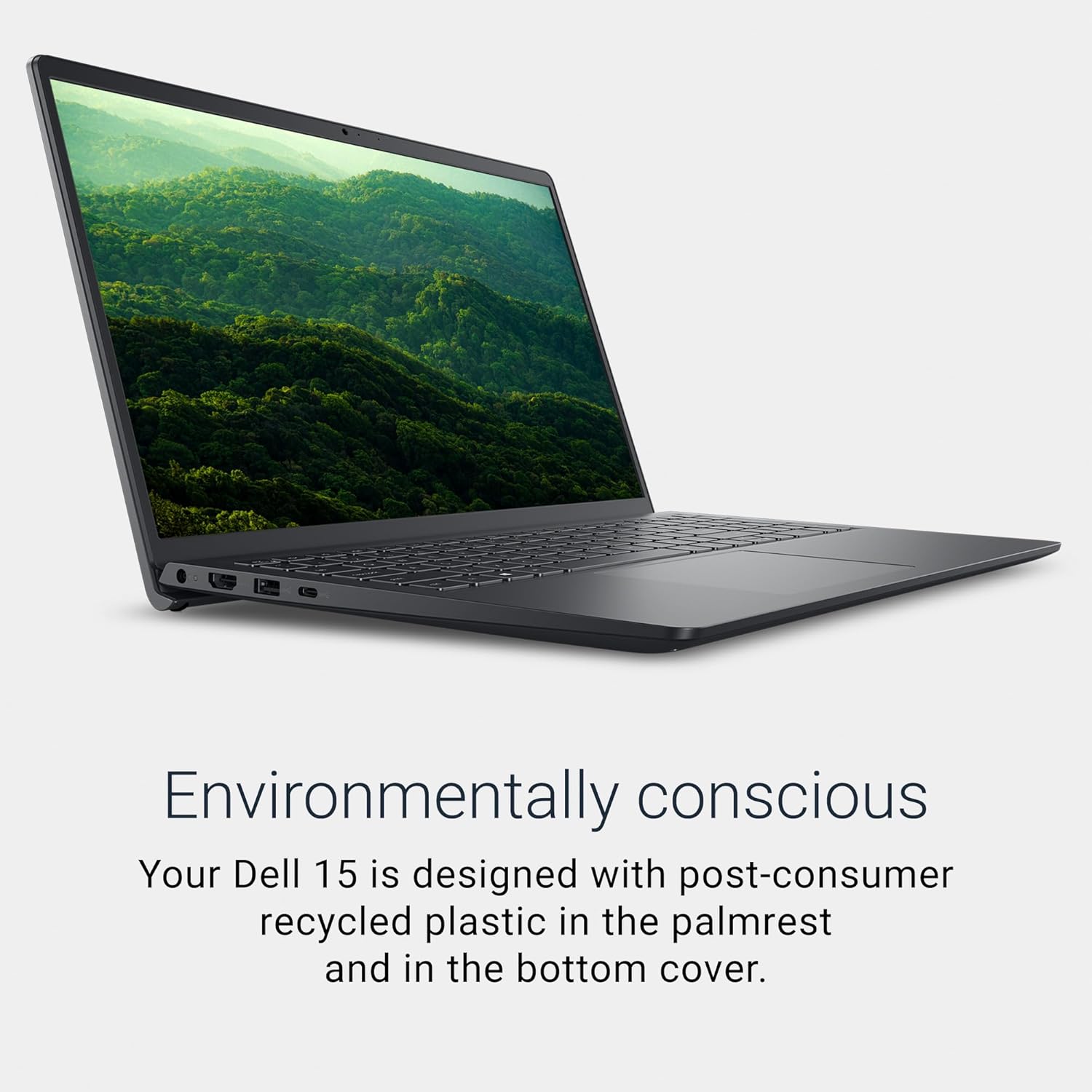 Dell 15 Laptop DC15255-15.6-inch FHD 120Hz Display, AMD Ryzen 5-7520U, 8GB LPDDR5 RAM, 512GB SSD, Radeon 610M Graphics, Windows 11 Home, Onsite Service - Carbon Black