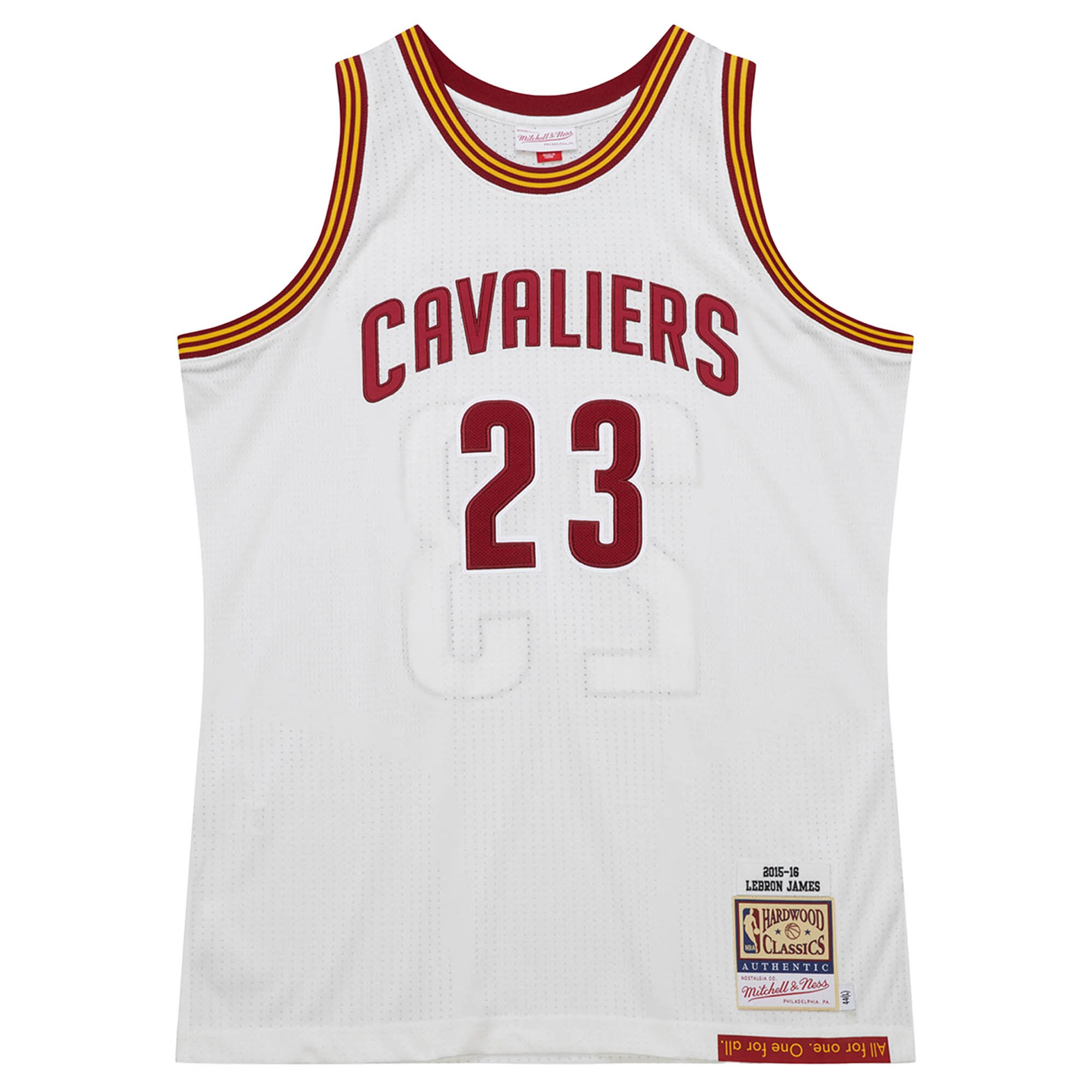 LeBron James Cleveland Cavaliers Mitchell & Ness 2015/16 Hardwood Classics Authentic Jersey - White