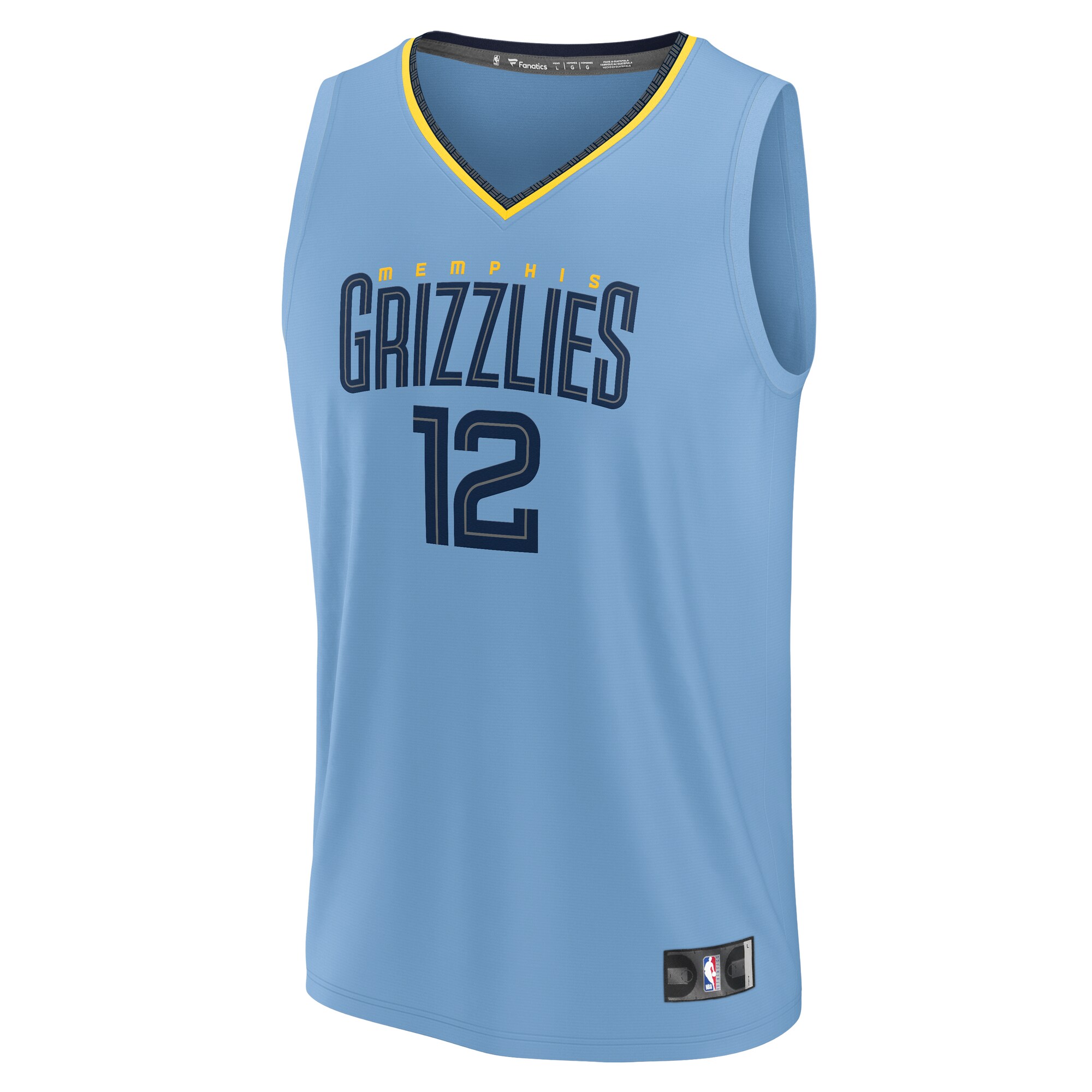 Ja Morant Memphis Grizzlies Fanatics Youth Fast Break Replica Player Jersey - Statement Edition - Light Blue