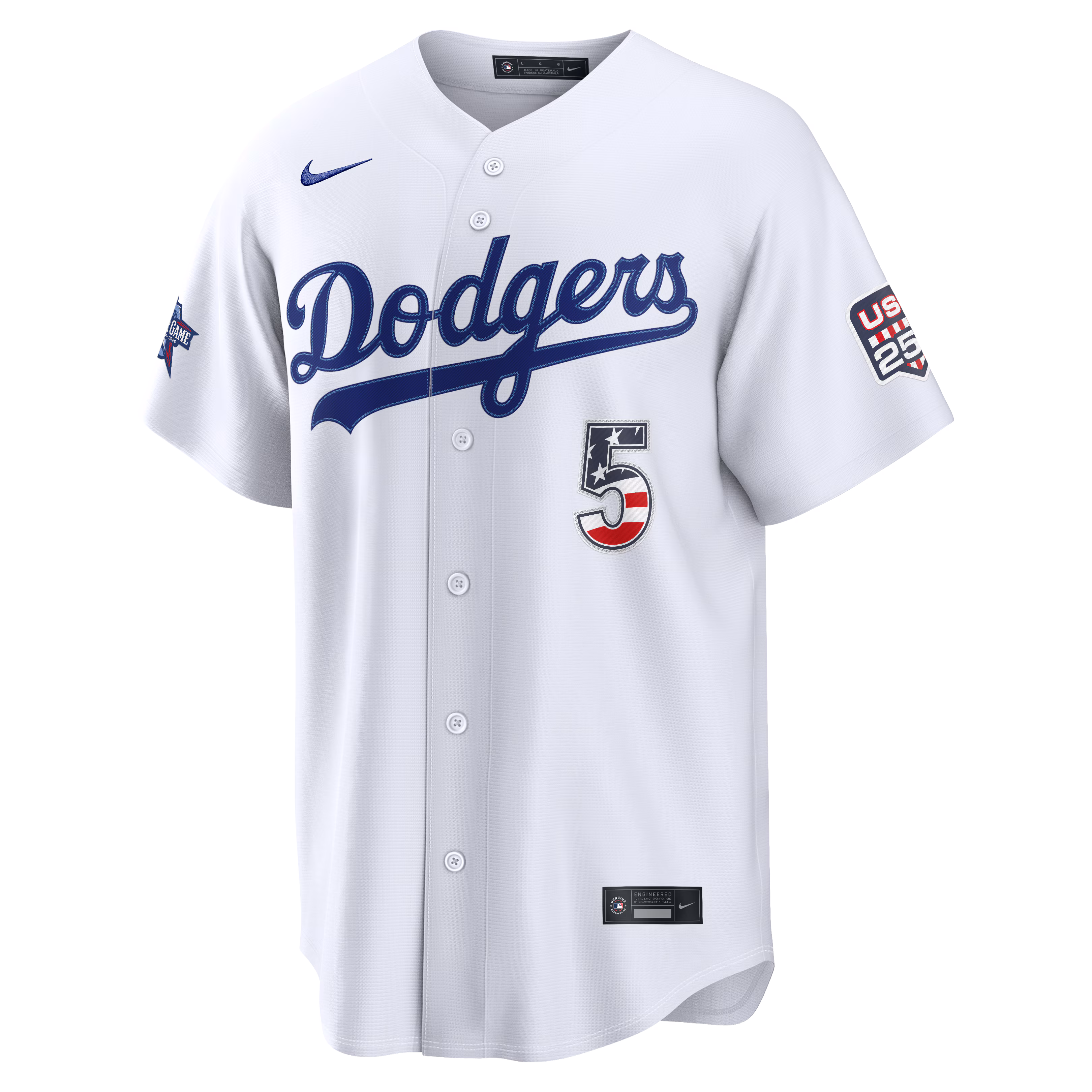 2026 All-Star Edition Stars & Stripes Los Angeles Dodgers Freddie Freeman Nike White Stadium Jersey