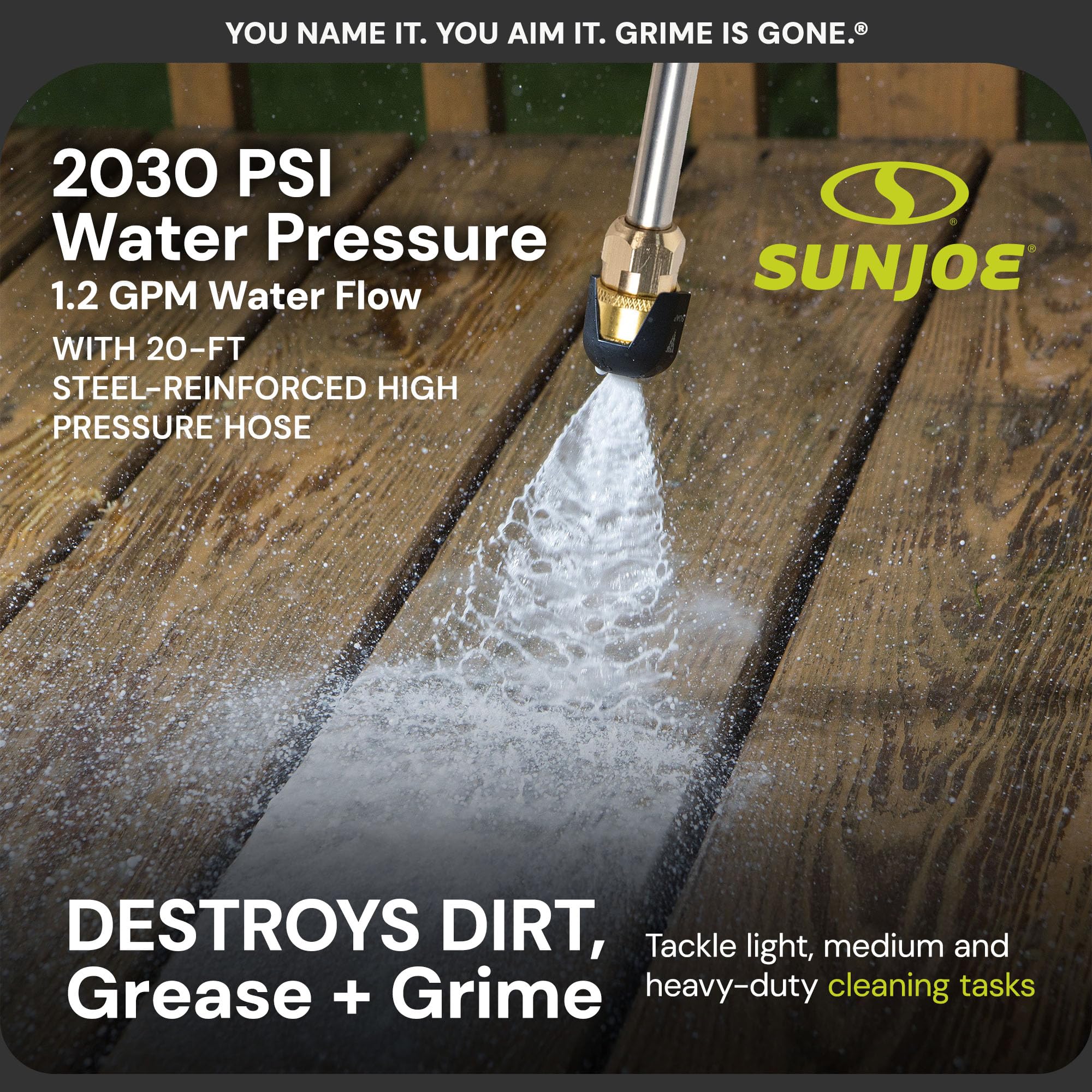 SUN JOE SPX3000 Electric Pressure Washer 2500 PSI