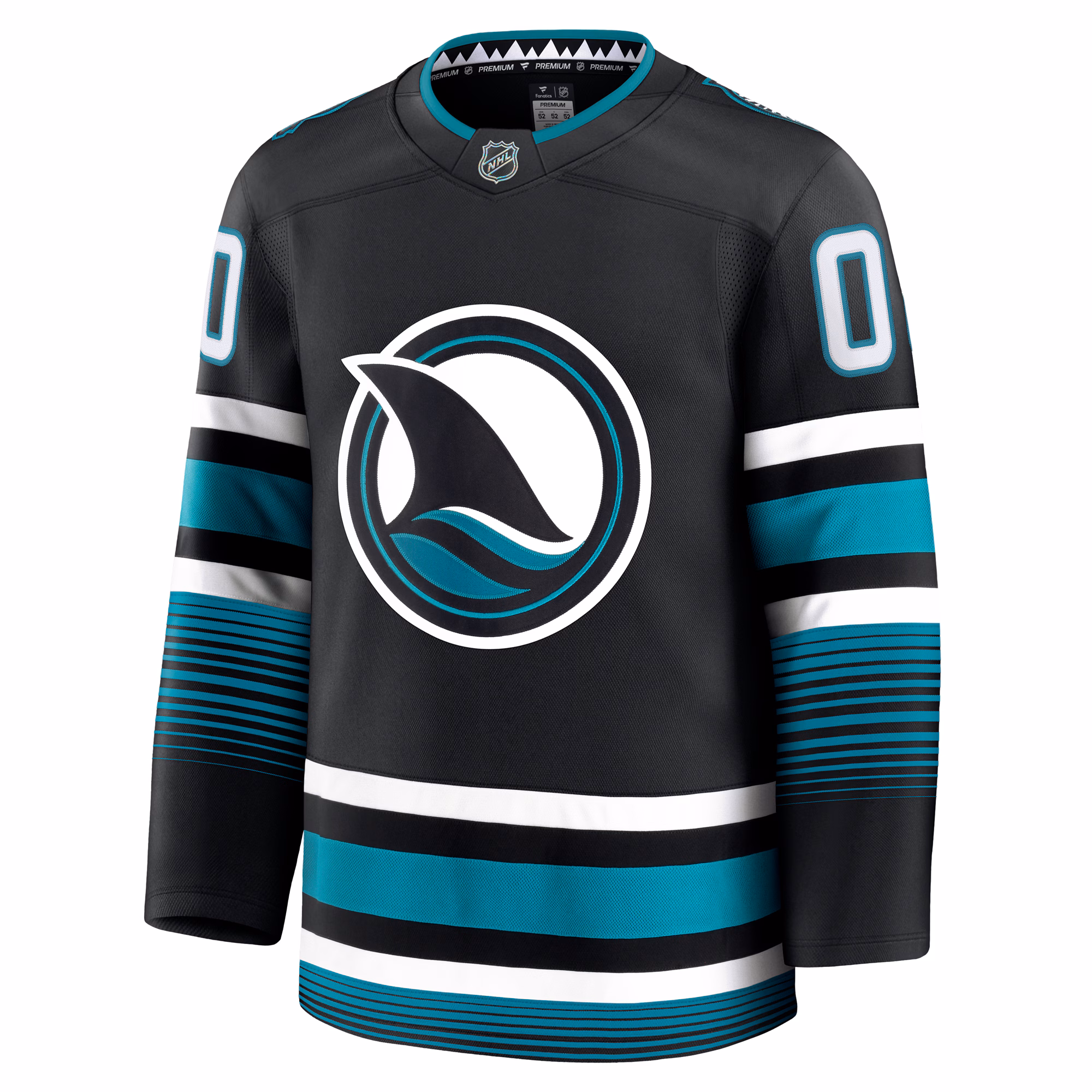 San Jose Sharks Fanatics Alternate Premium Custom Jersey - Black