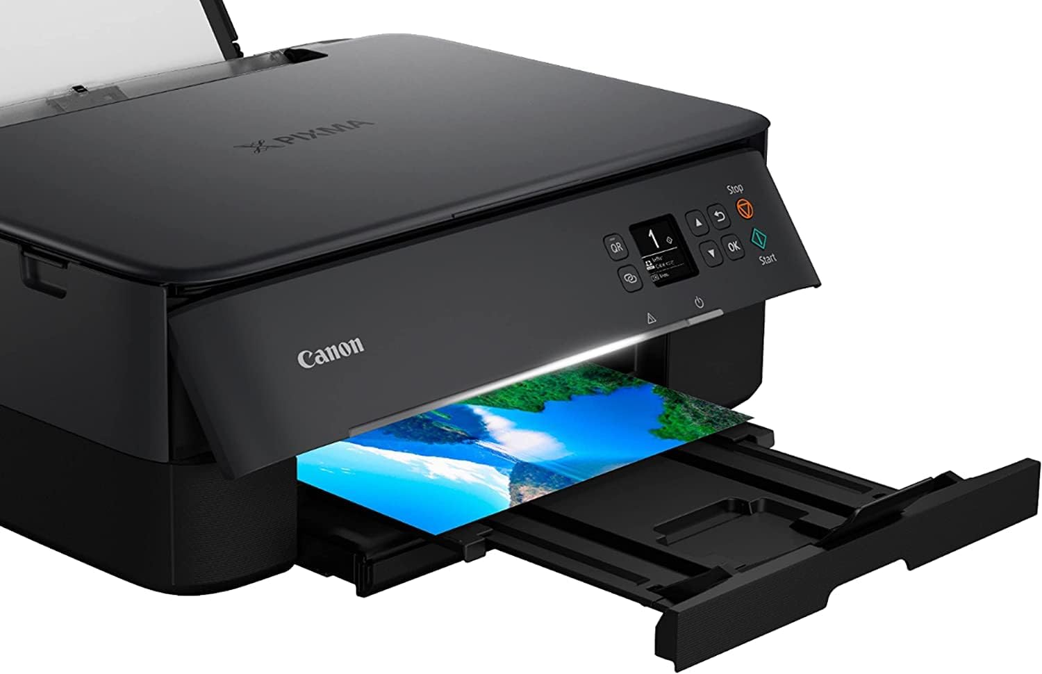 Canon PIXMA TS6420a All-in-One Wireless Color Inkjet Printer, Black - Print Copy Scan - 1.44