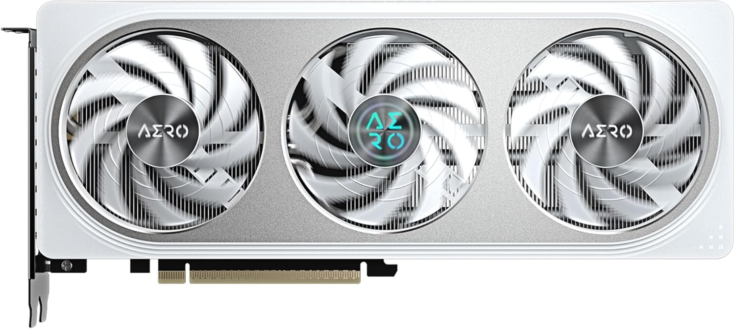 GIGABYTE GeForce RTX 5060 AERO OC 8G Graphics Card, 8GB 128-bit GDDR7, PCIe 5.0, WINDFORCE Cooling System, Made by NVIDIA, DisplayPort & HDMI - Video Output Interface, GV-N5060AERO OC-8GD Video Card