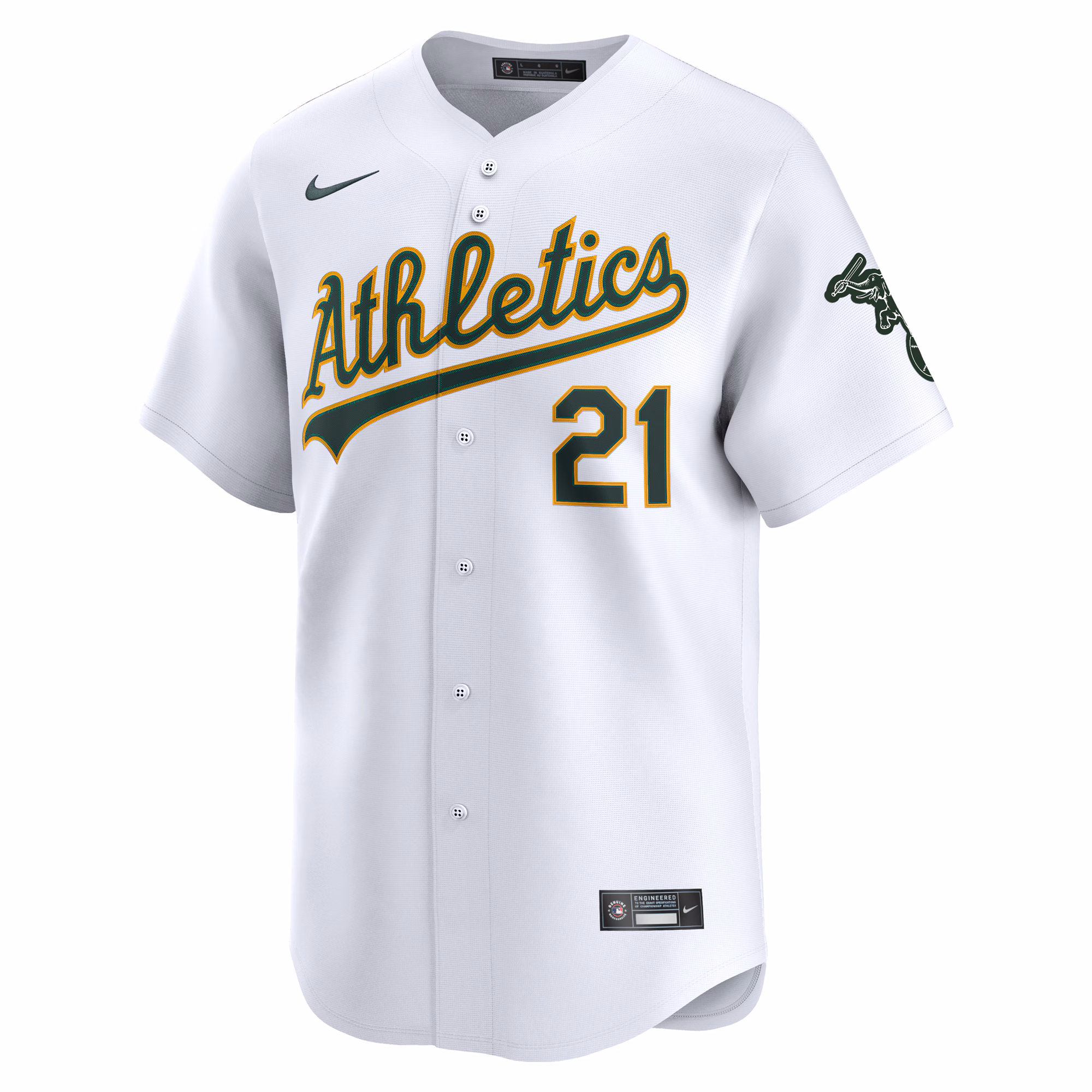 Tyler Soderstrom Athletics Nike Home Limited Player Jersey - White