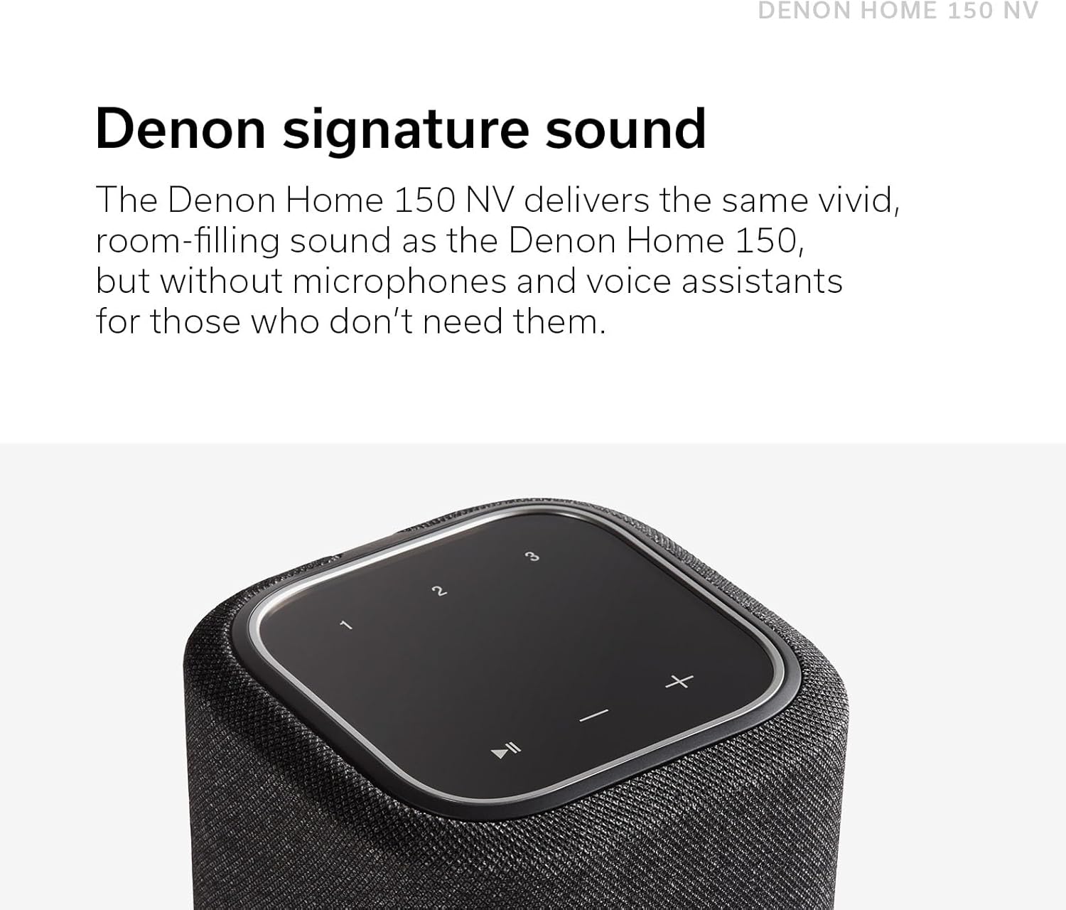 Denon Home 150 NV Home Stereo Wireless Speaker (White), Bluetooth Wireless, 1