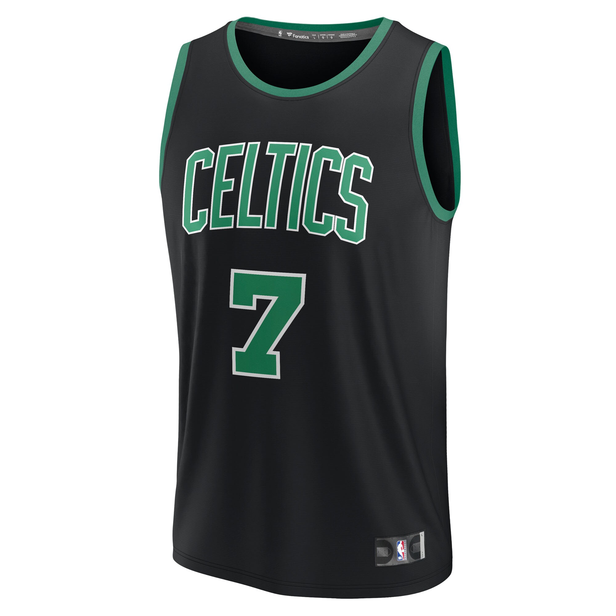 Jaylen Brown Boston Celtics Fanatics Fast Break Replica Player Jersey - Statement Edition - Black