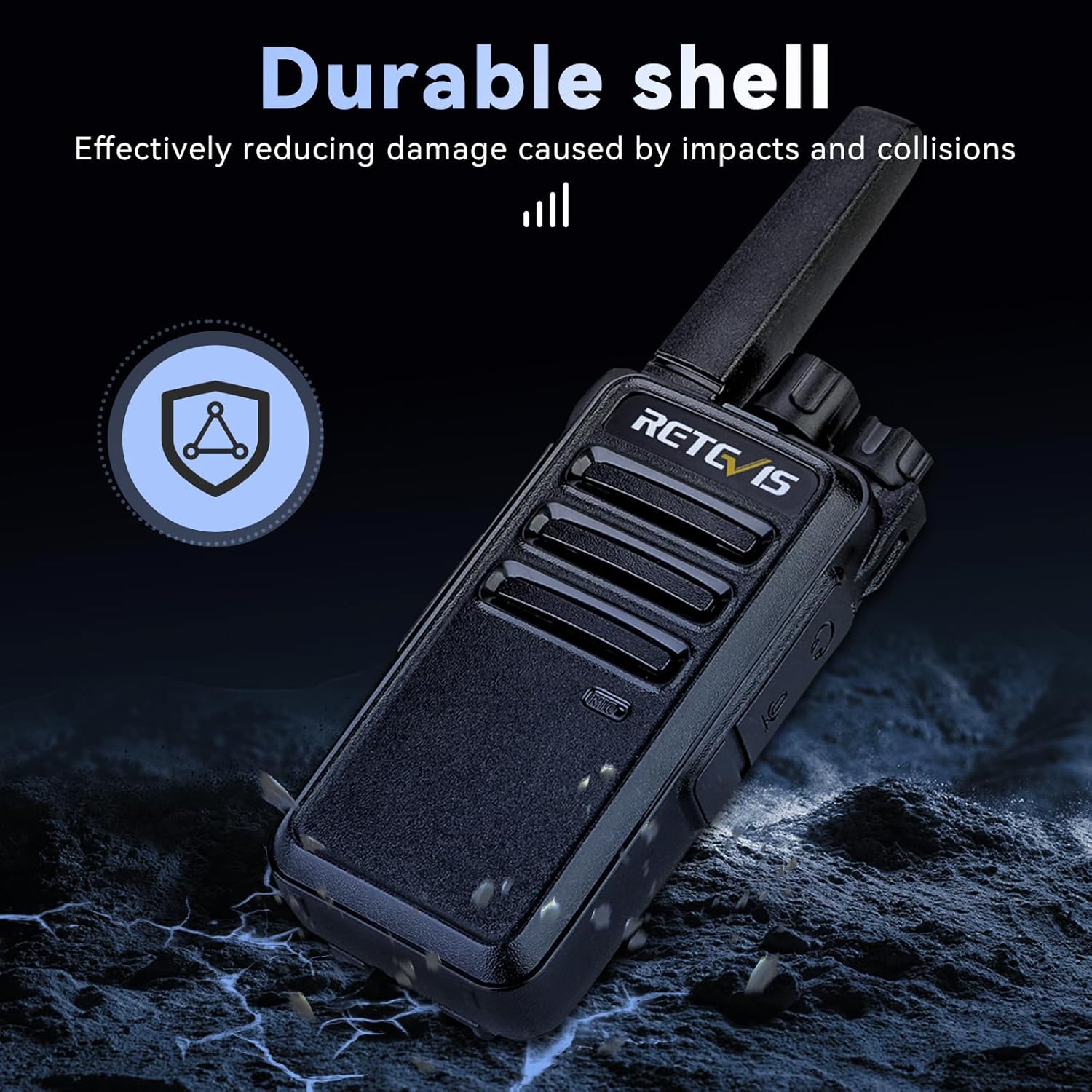 Retevis RT68 Walkie Talkies with Earpiece,2 Way Radios Long Range,Heavy Duty Walkie Talkies for Adults,Rechargeable with USB Charger Base, for Restaurant School Manufacturing Healthcare(20 Pack)
