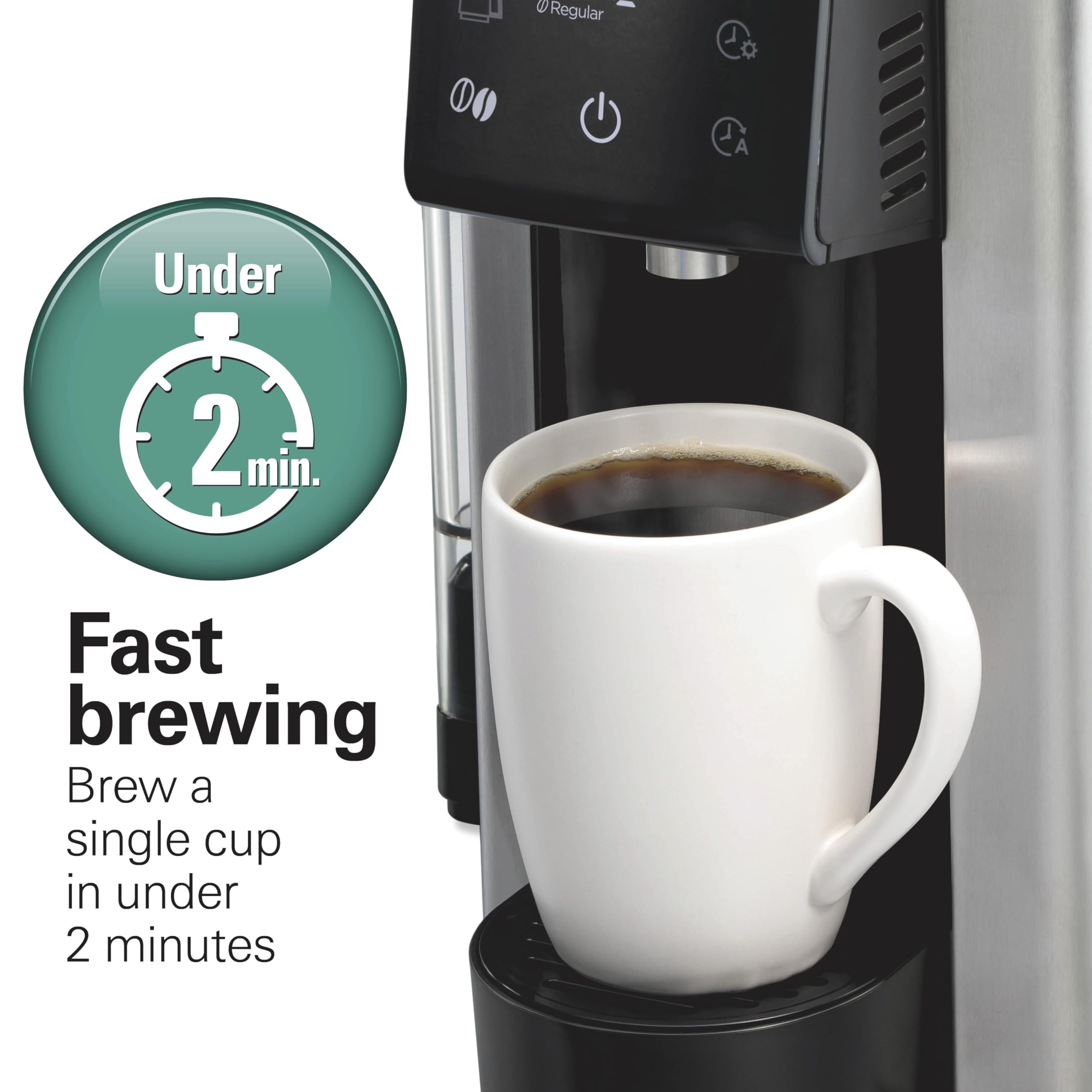 HAMILTON BEACH FlexBrew 5-in-1 Programmable Coffee Maker, Black