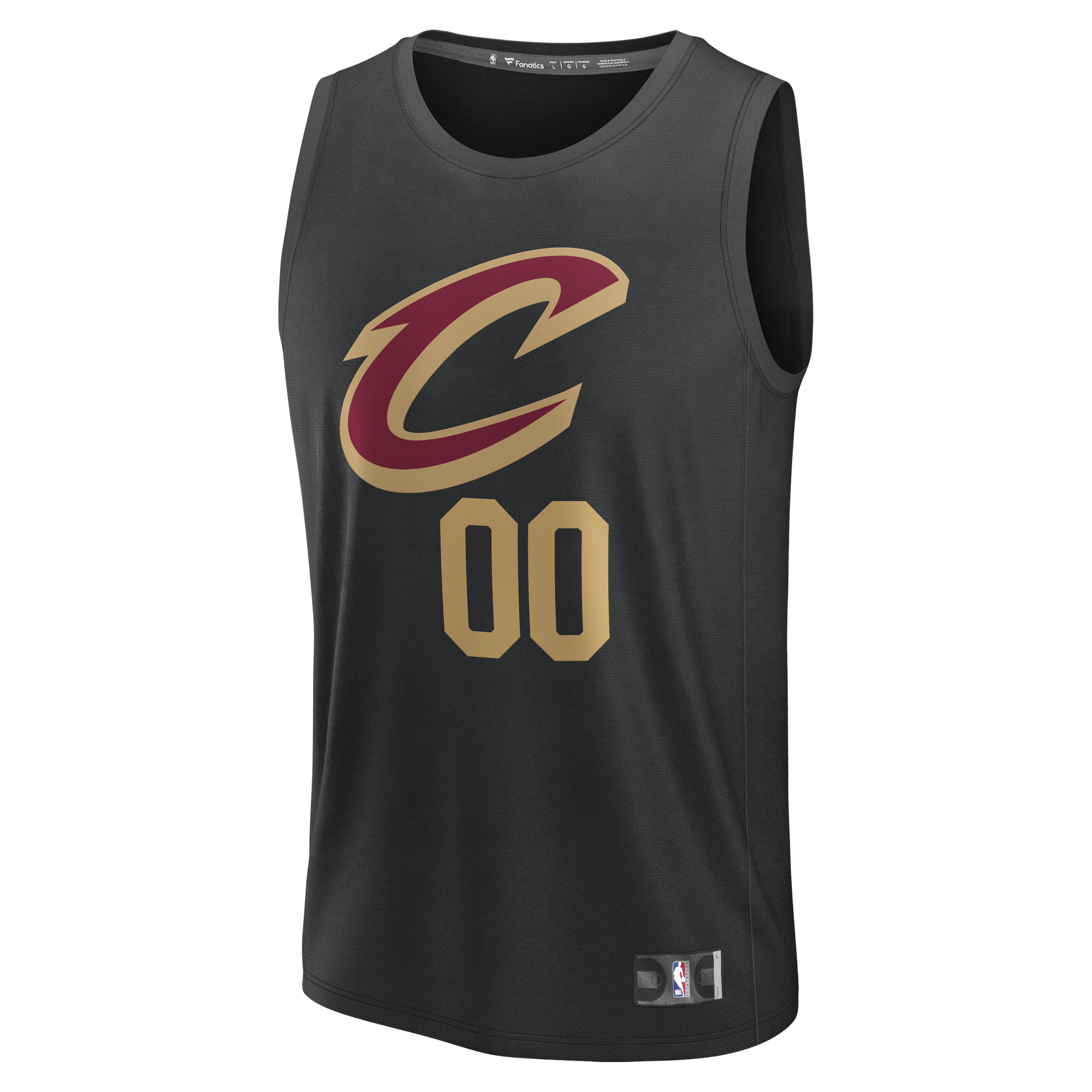 Cleveland Cavaliers Fanatics Youth Fast Break Custom Jersey - Statement Edition - Black