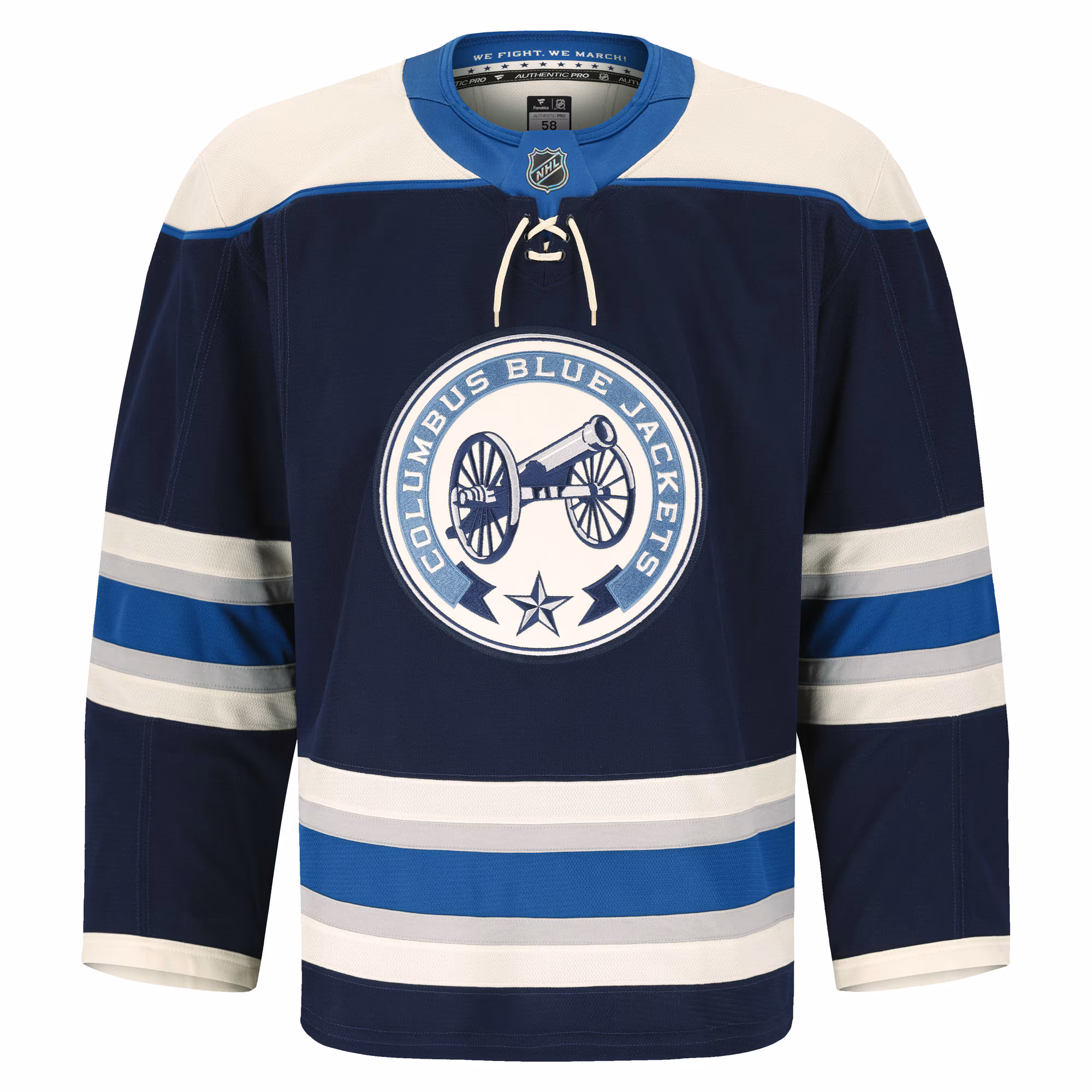 Columbus Blue Jackets Fanatics Alternate Authentic Pro Jersey - Navy