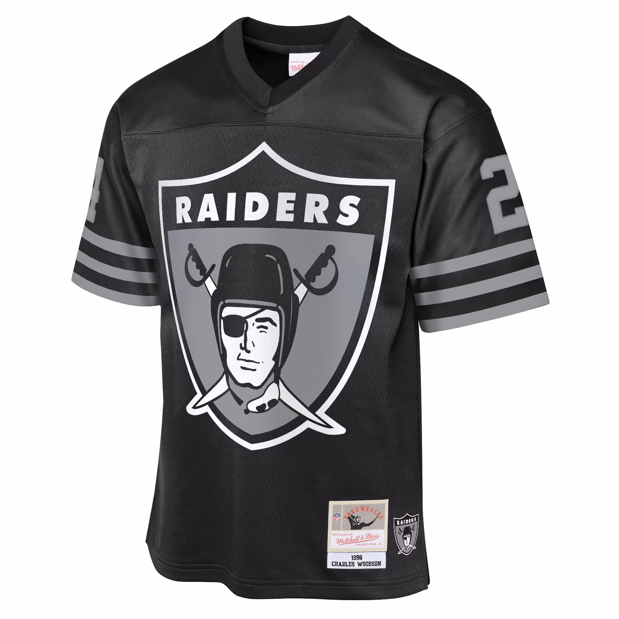 Charles Woodson Las Vegas Raiders Mitchell & Ness Youth 1998 Throwback Fashion Jersey - Black