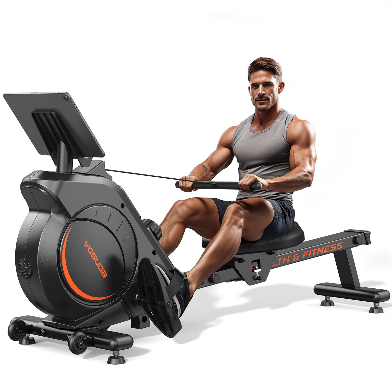 YOSUDA Magnetic Water Rowing Machine with Bluetooth App