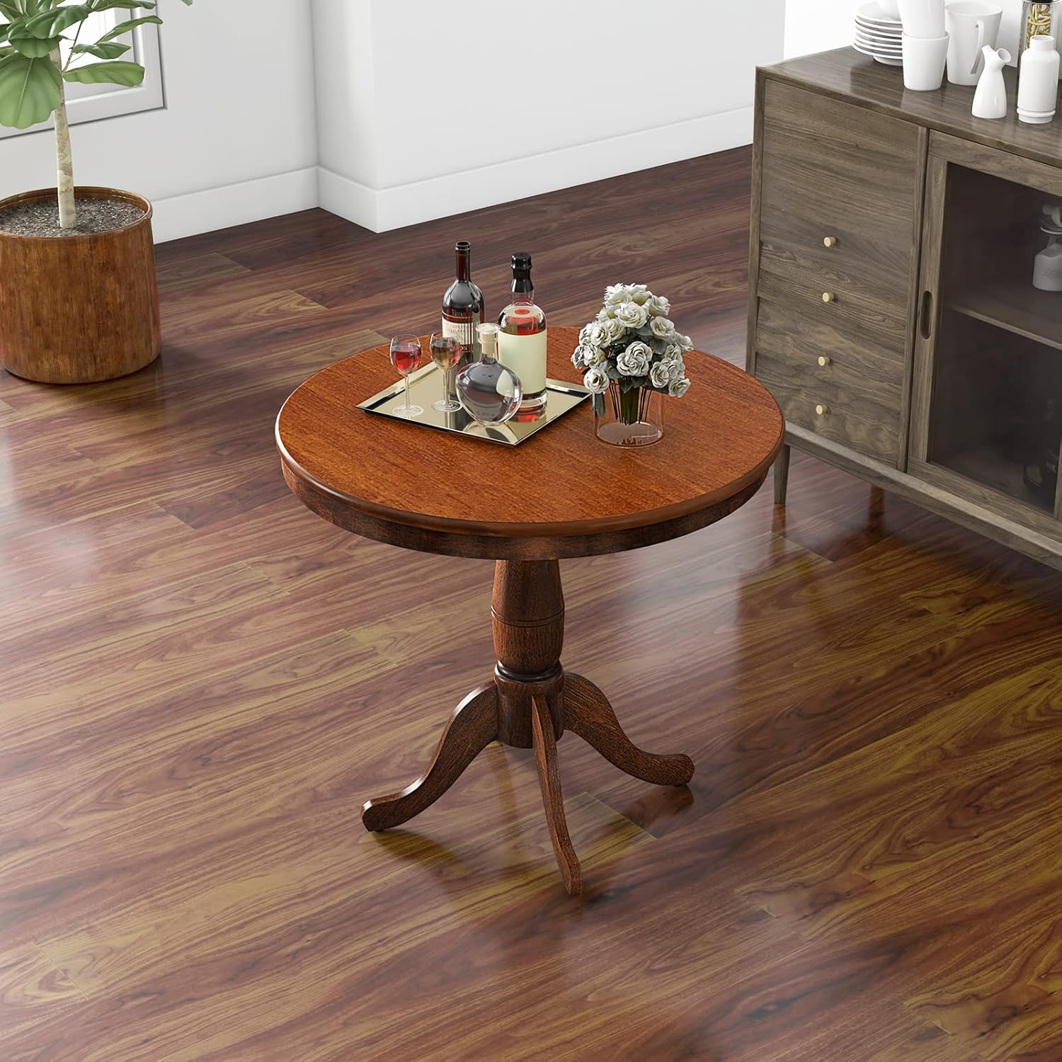 Giantex Round Dining Table for 2-4 People, 32