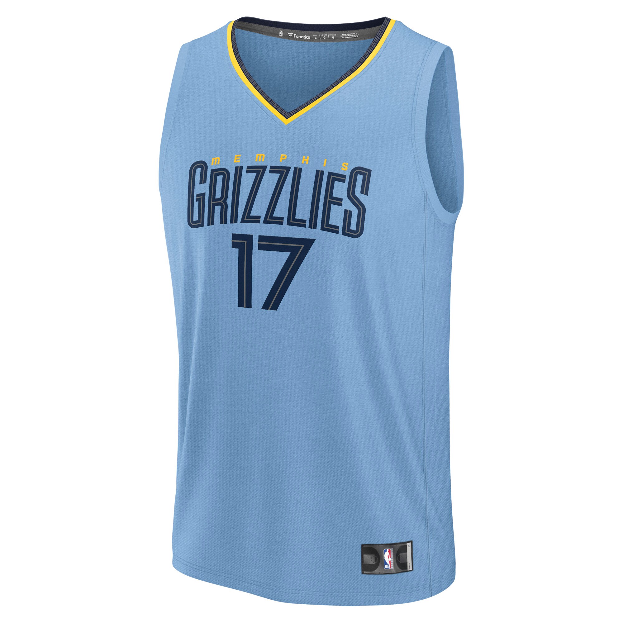Yuki Kawamura Memphis Grizzlies Fanatics Fast Break Replica Player Jersey - Statement Edition - Light Blue