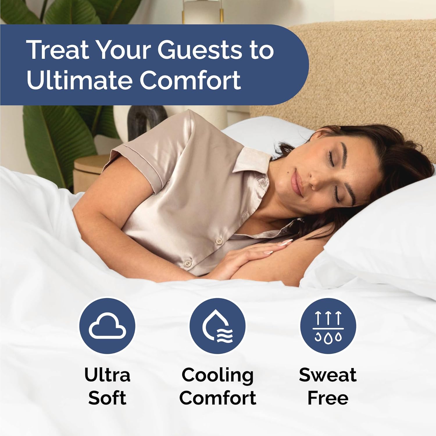 Bulk Case Pack of 16 Sheet Sets - (16) Complete Twin Size Sheet Sets with Deep Pockets - Wholesale Bulk Bedding for Hotels, Spas & Airbnbs - Breathable, Cooling, Soft & Wrinkle Free - (Twin, White)