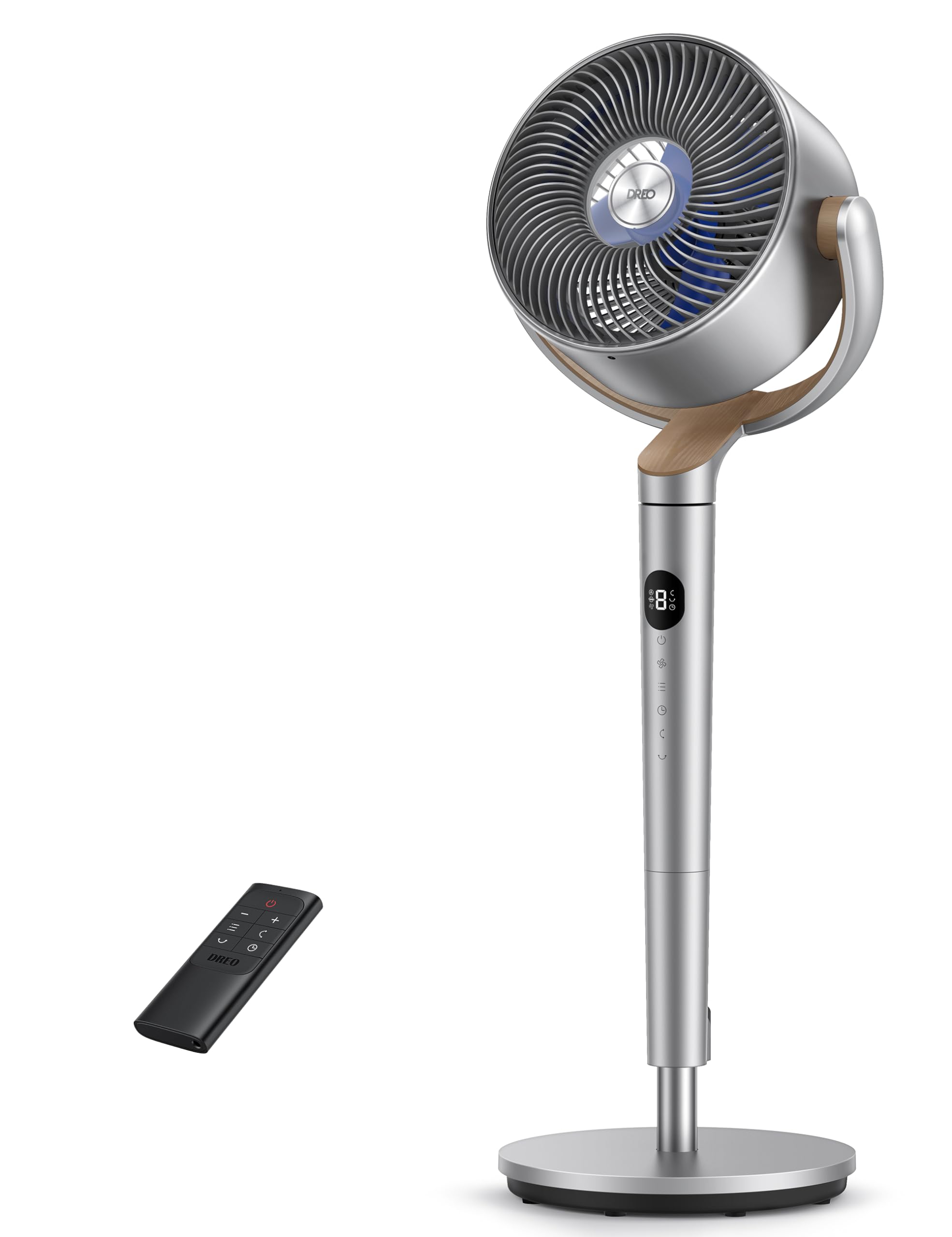 DREO Omni-Directional Oscillating Fan with Remote, 20 dB