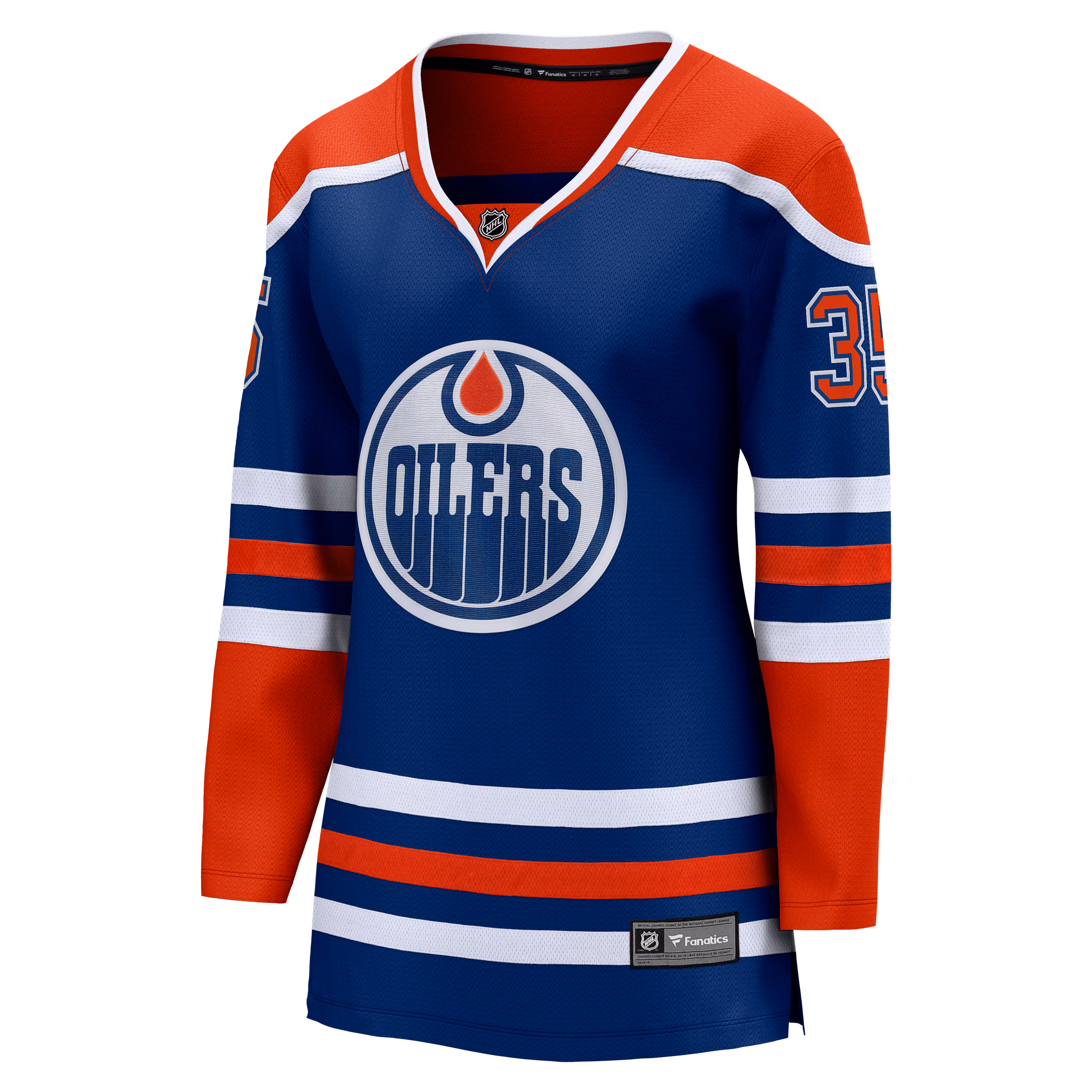 Tristan Jarry Edmonton Oilers Fanatics Women's Home Breakaway Player Jersey - Royal