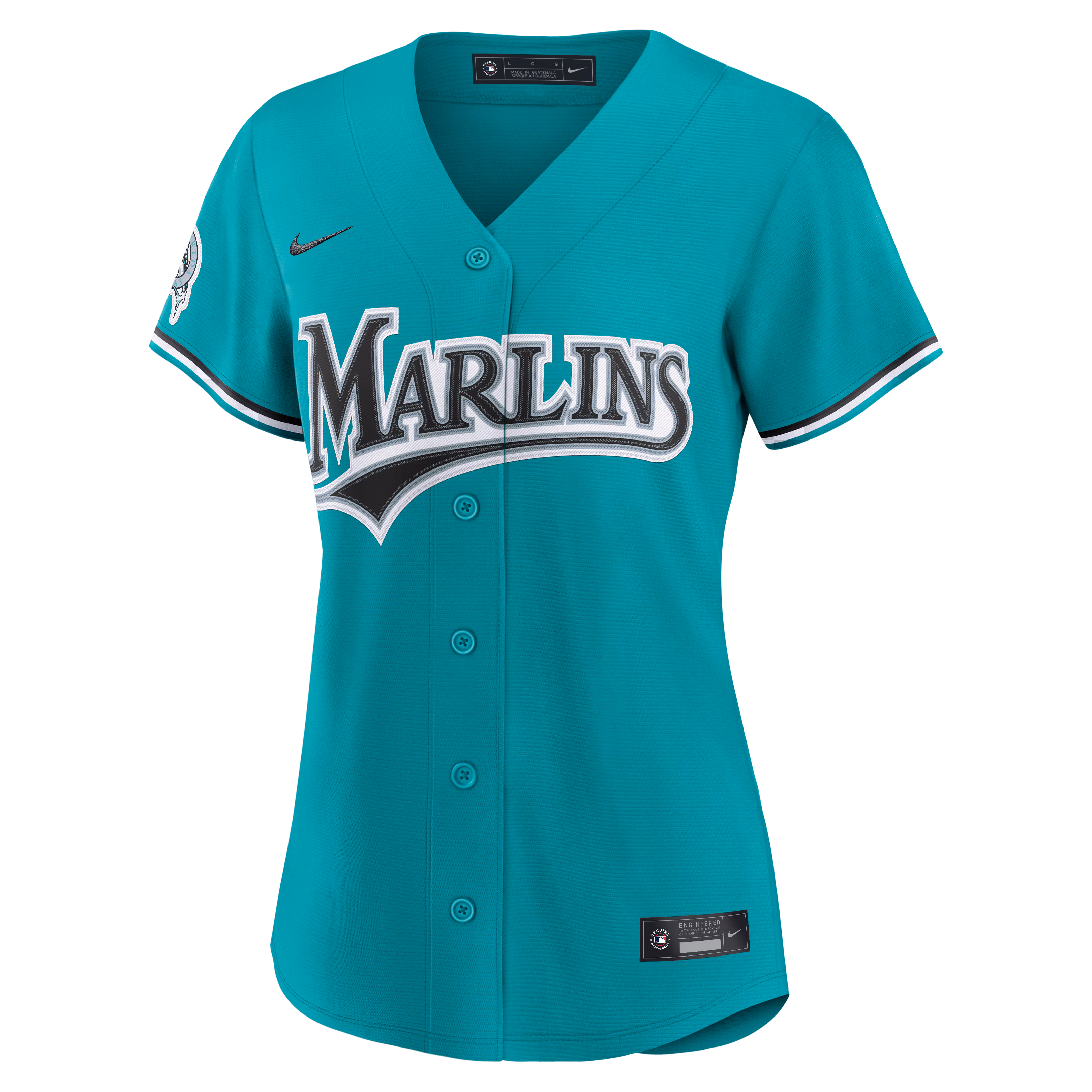 Miami Marlins Nike Women's Alternate Stadium Jersey - Teal