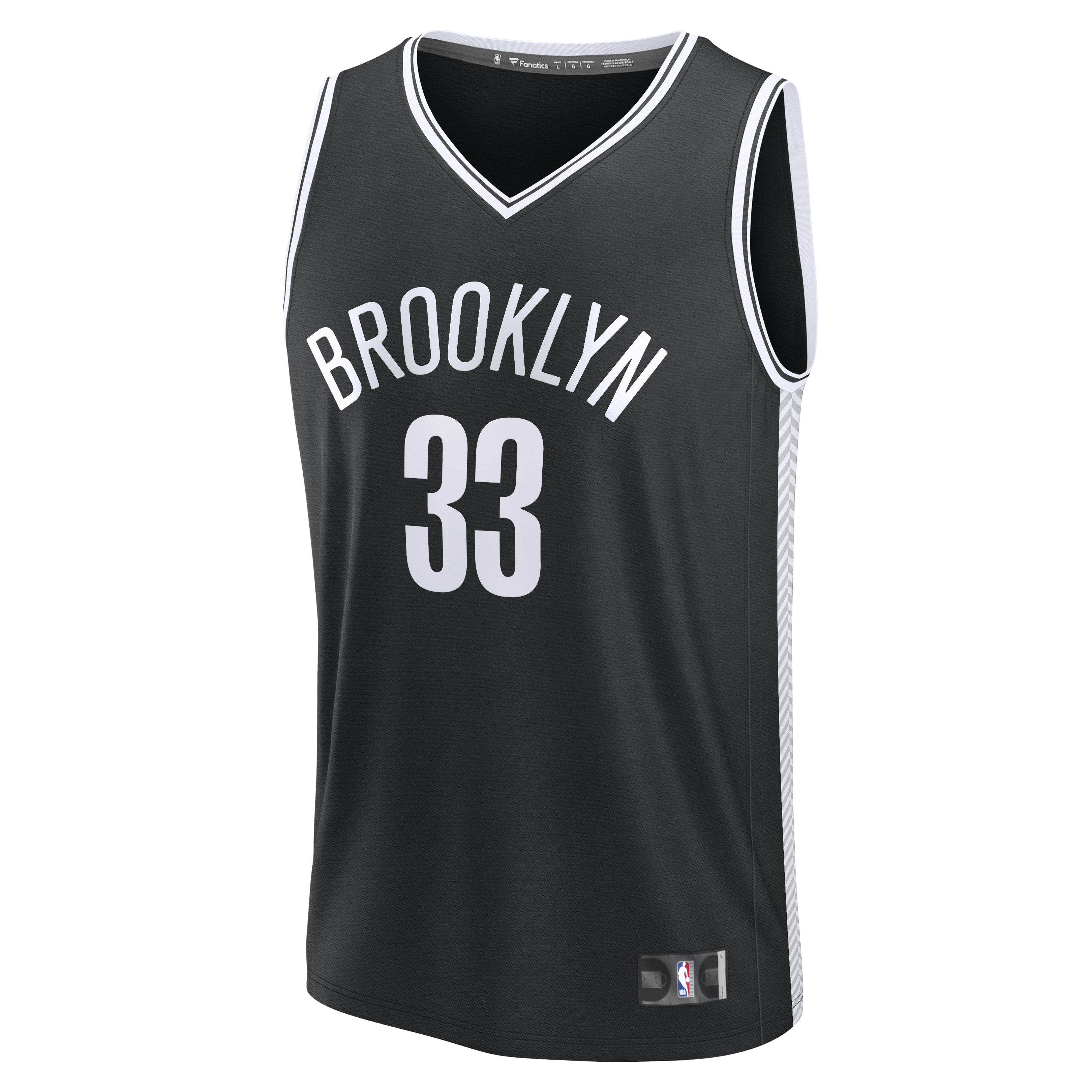 Nic Claxton Brooklyn Nets Fanatics Fast Break Replica Jersey - Black - Icon Edition