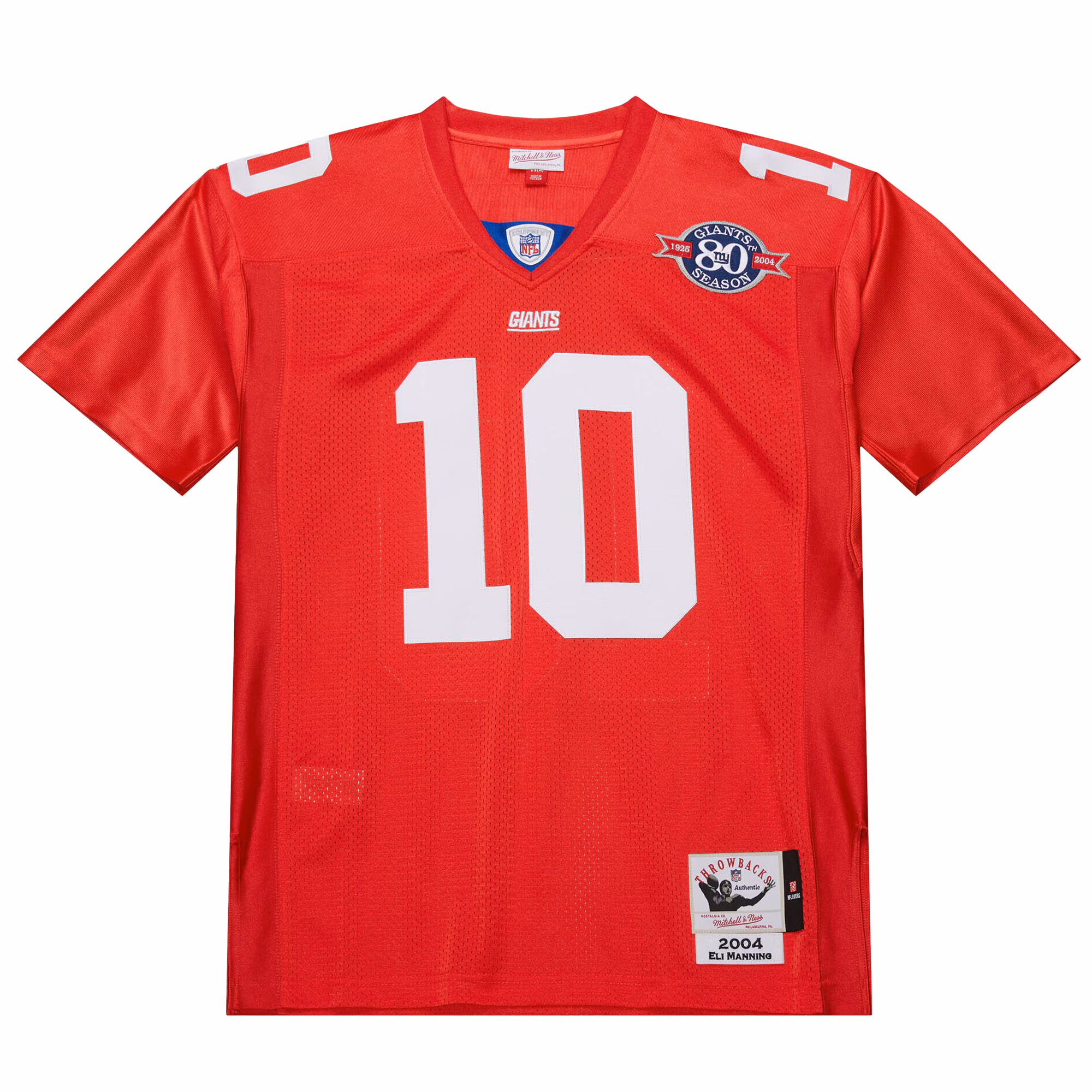 Eli Manning New York Giants 2004 Mitchell & Ness Authentic Throwback Retired Player Jersey - Red