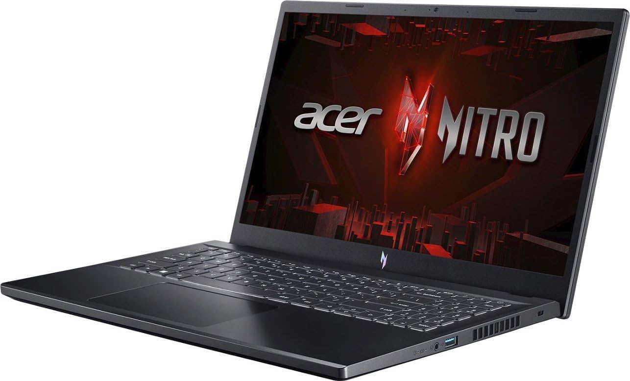 acer 2025 Gaming Laptop | Nitro V 15 | Intel 8-Core i5-13420H | NVIDIA GeForce RTX 5050 | 16GB DDR4 | 512GB SSD | 15.6