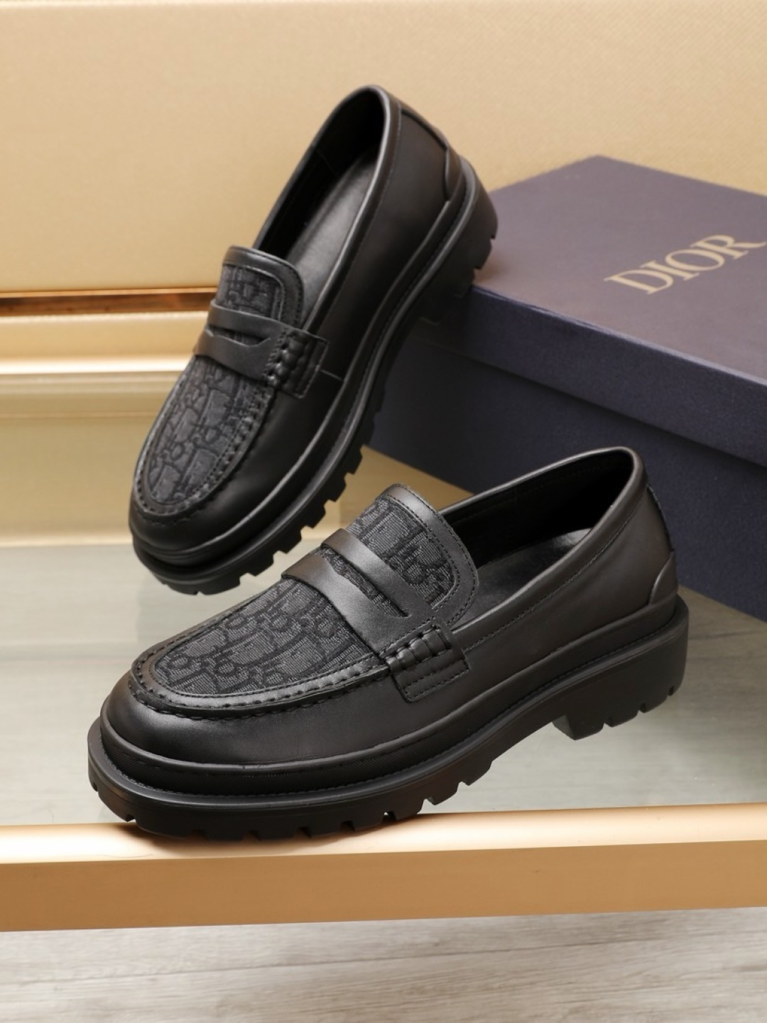 Dior men's leather shoes-71
