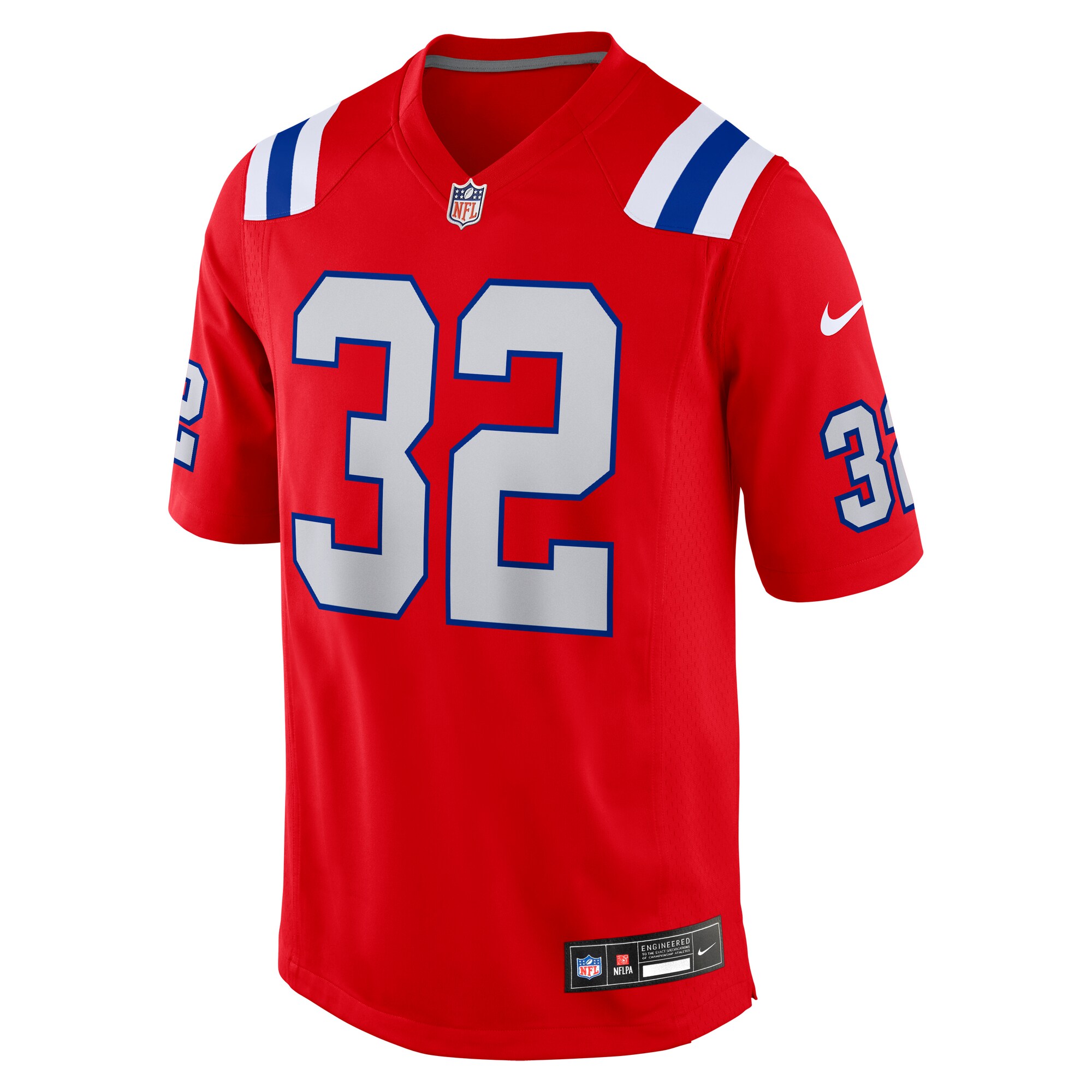 TreVeyon Henderson New England Patriots Nike Alternate Game Player Jersey - Red
