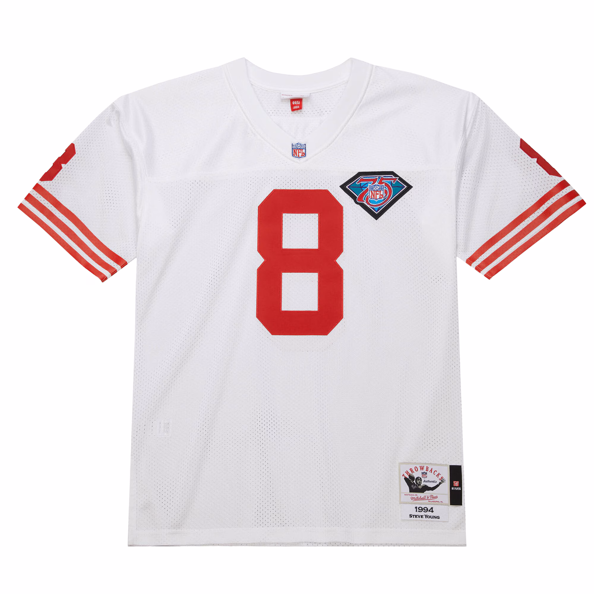 Steve Young San Francisco 49ers 1994 Mitchell & Ness Authentic Throwback Retired Player Jersey - White