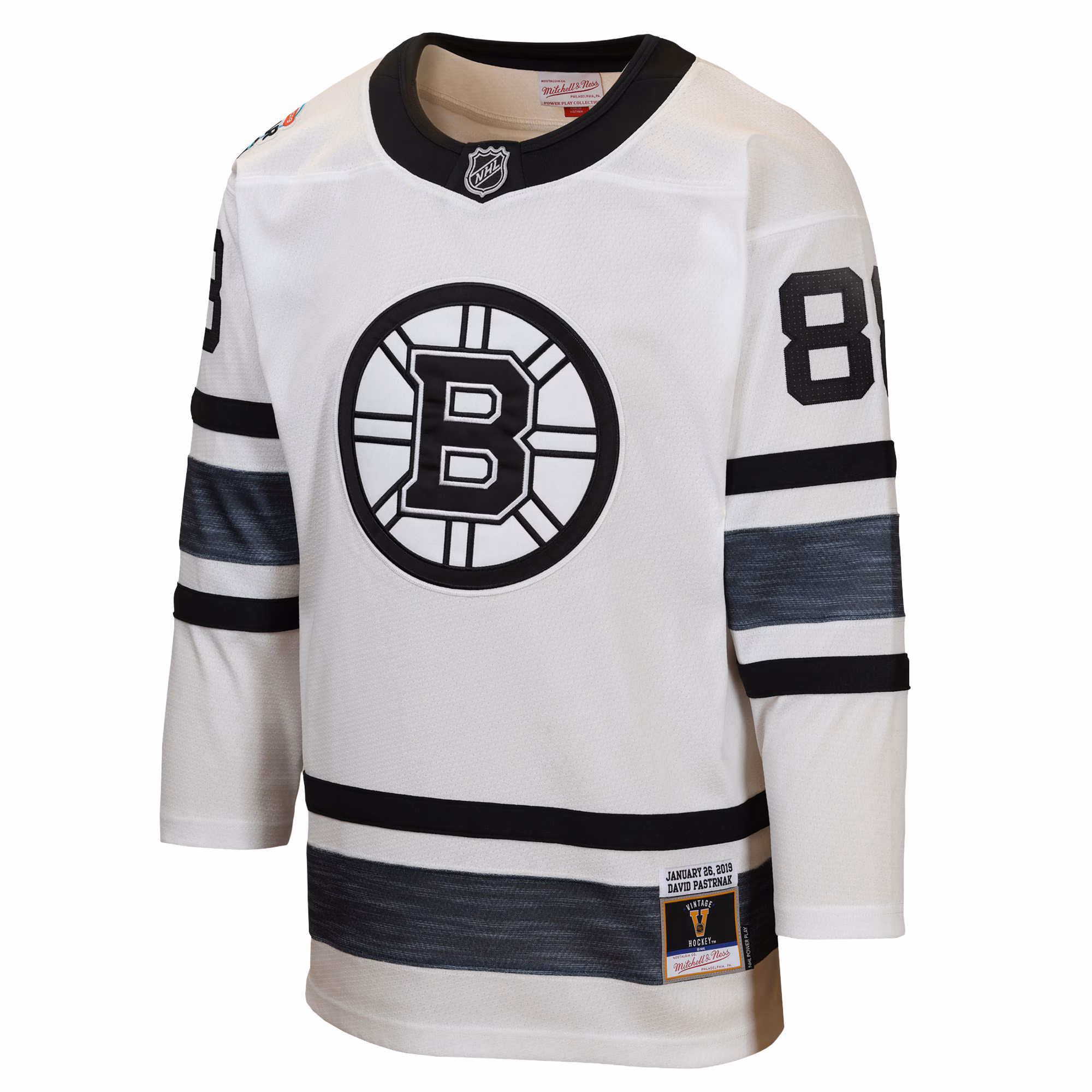 David Pastrnak Boston Bruins Mitchell & Ness Youth 2019 All-Star Game Power Play Jersey - White