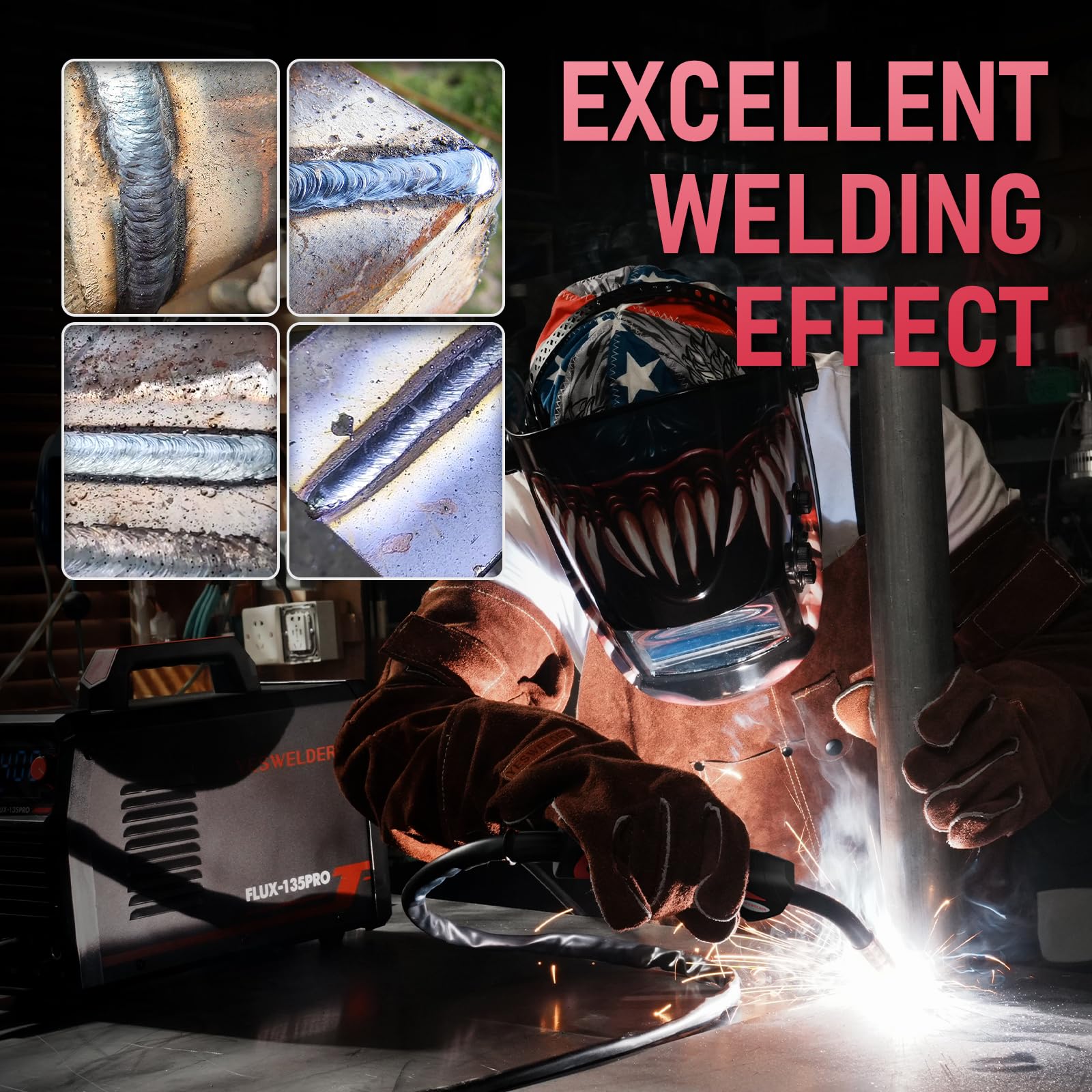 YESWELDER YESWELDER 135A MIG Welder 3-in-1 Digital Display