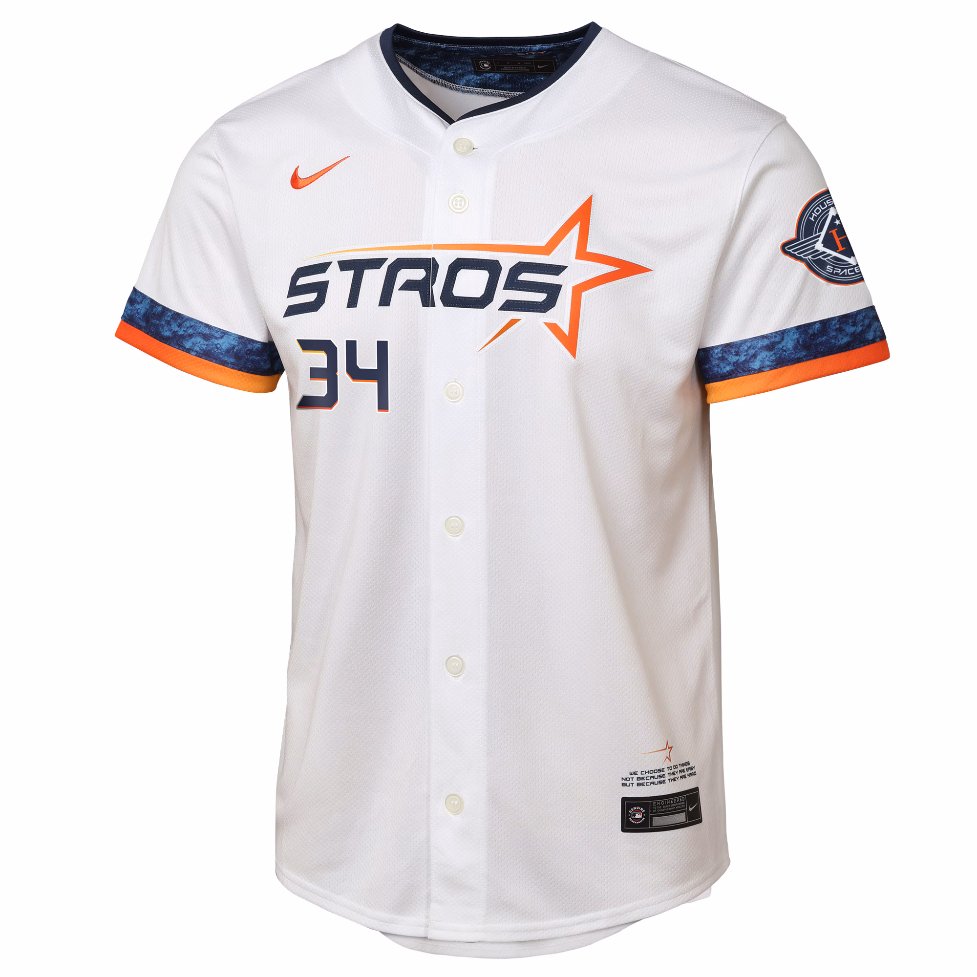Nolan Ryan Houston Astros Nike Youth 2025 City Connect Limited Player Jersey - White