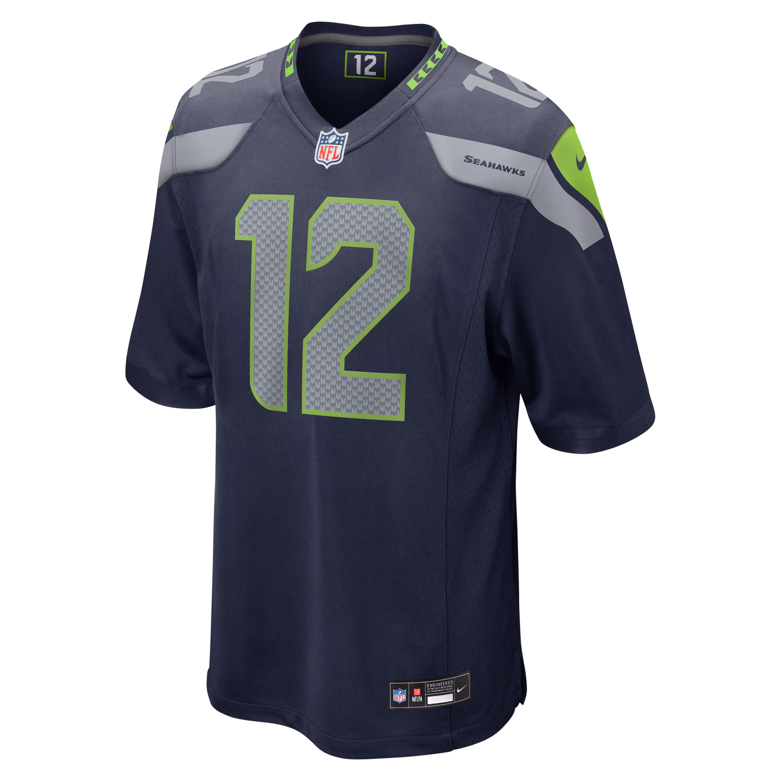12s Seattle Seahawks Nike Team Game Jersey -  College Navy