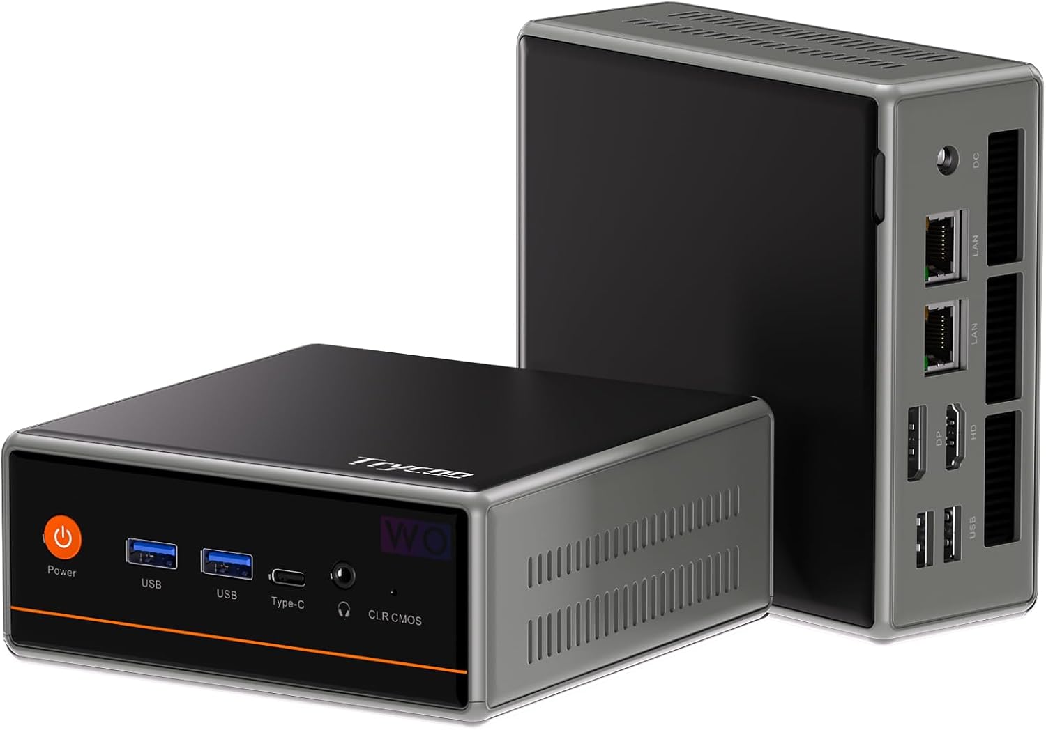 Trycoo Mini PC Gaming, Ryzen 5 5600H (Beats 5700U/7430U),AMD Micro pc Mini Desktop Computer 16GB DDR4 RAM/512GB SSD,Type-C/HDMI/DP/HD,Triple 4K Display,WiFi6/BT5.2/USB3.2 for Home Game OpenClaw AI