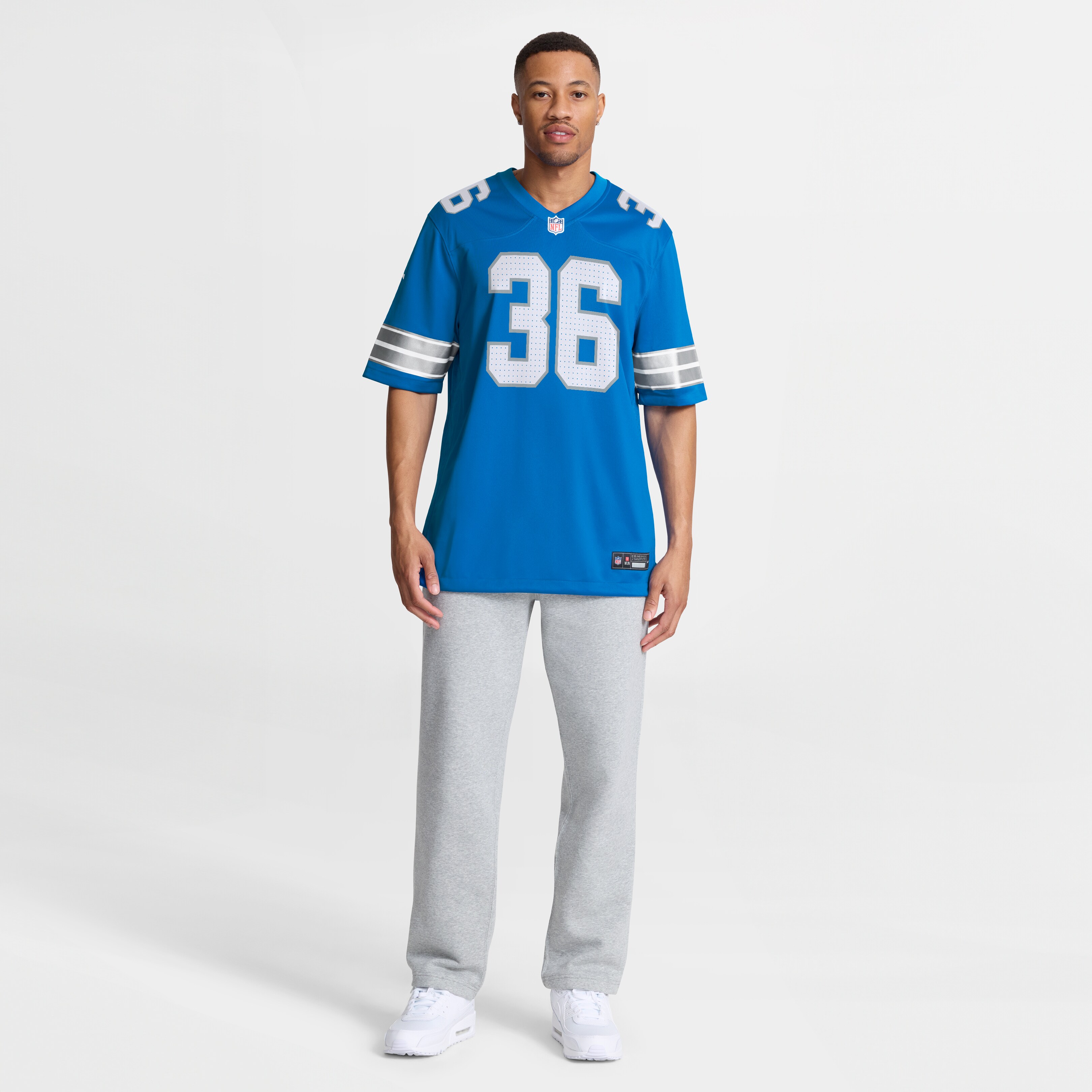 Chuck Clark Detroit Lions Nike Team Game Jersey - Blue