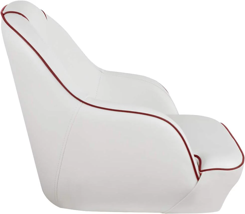 Bucket Pontoon Boat Seat (White/Blue)