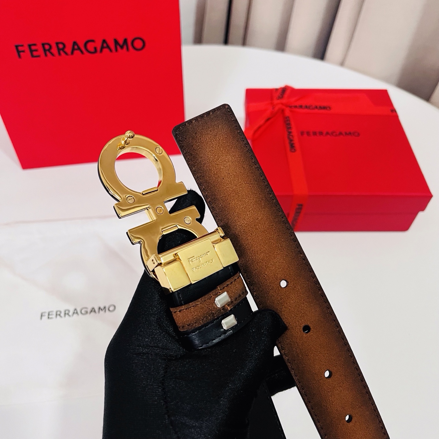 Ferragamo belt-80