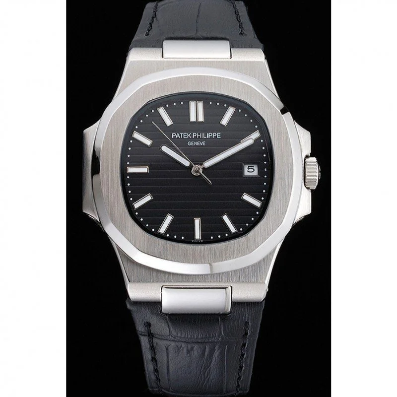 Nautilus 5711G-001 Dial Black 40 mm, Stainless Steel