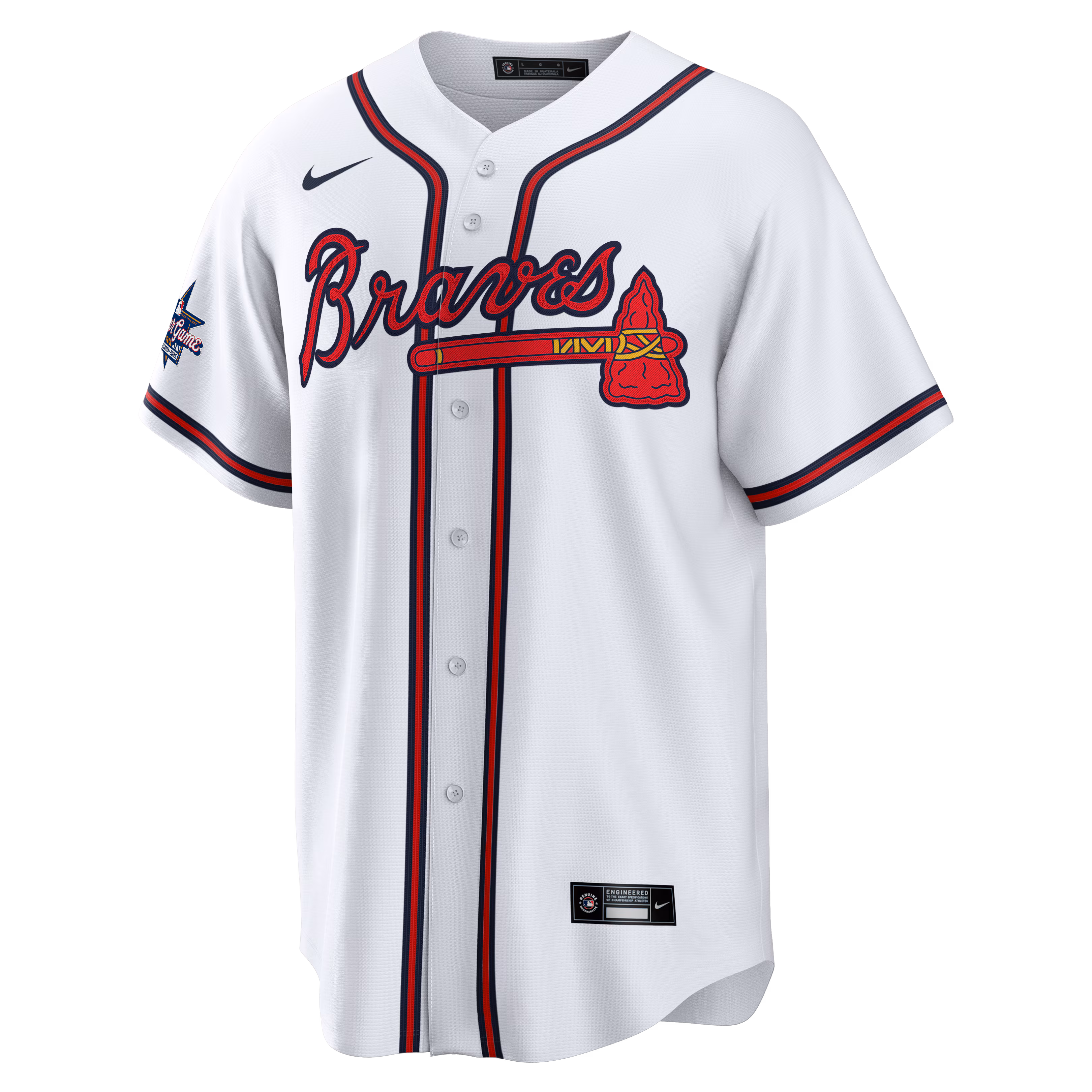 Deion Sanders Atlanta Braves Nike Home Retired Player Replica Jersey - White