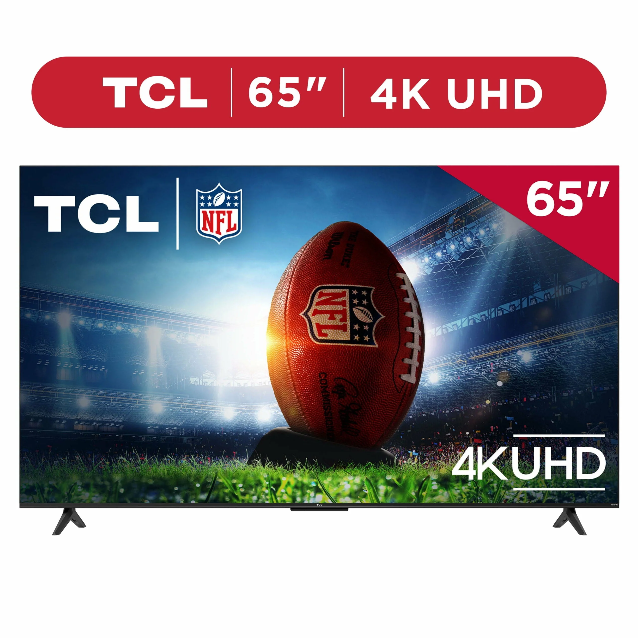 TCL 65′′ 4-Series 4K UHD HDR Smart Roku TV – Stunning Picture & Endless Entertainment