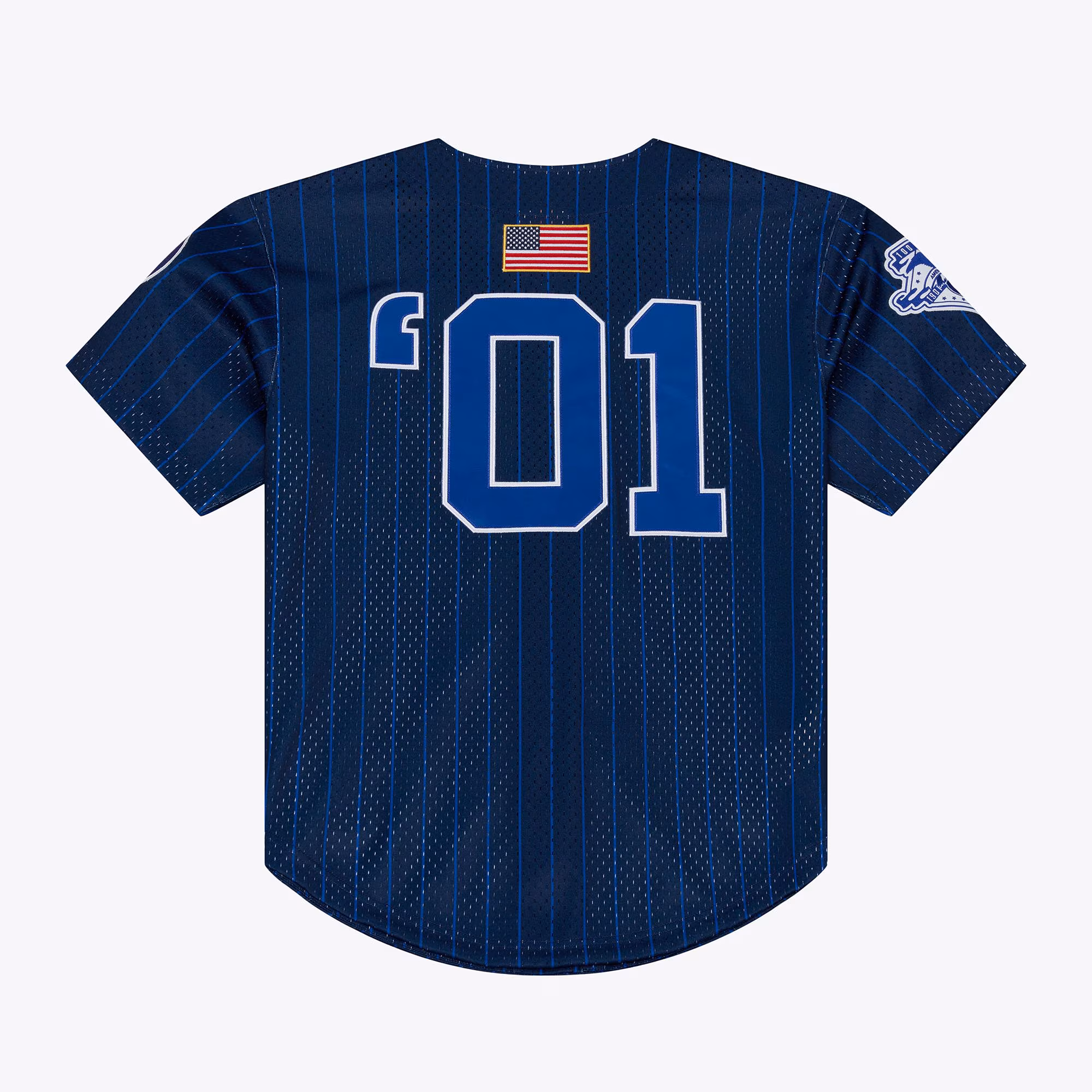 New York Yankees Jay-Z The Blueprint x Mitchell & Ness Mesh Baseball Jersey - Navy